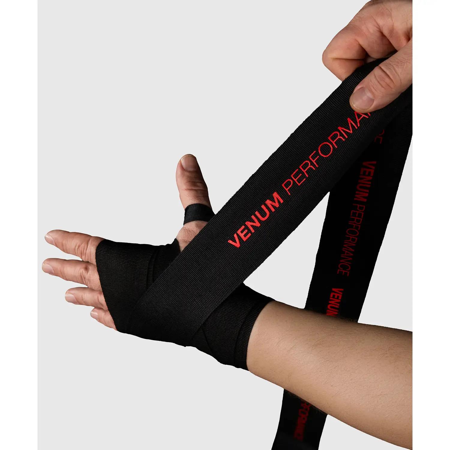 VENUM Hand Wraps, Kontact Evo, Amazonia Reborn, Semi Elastic, 4 m, black-red