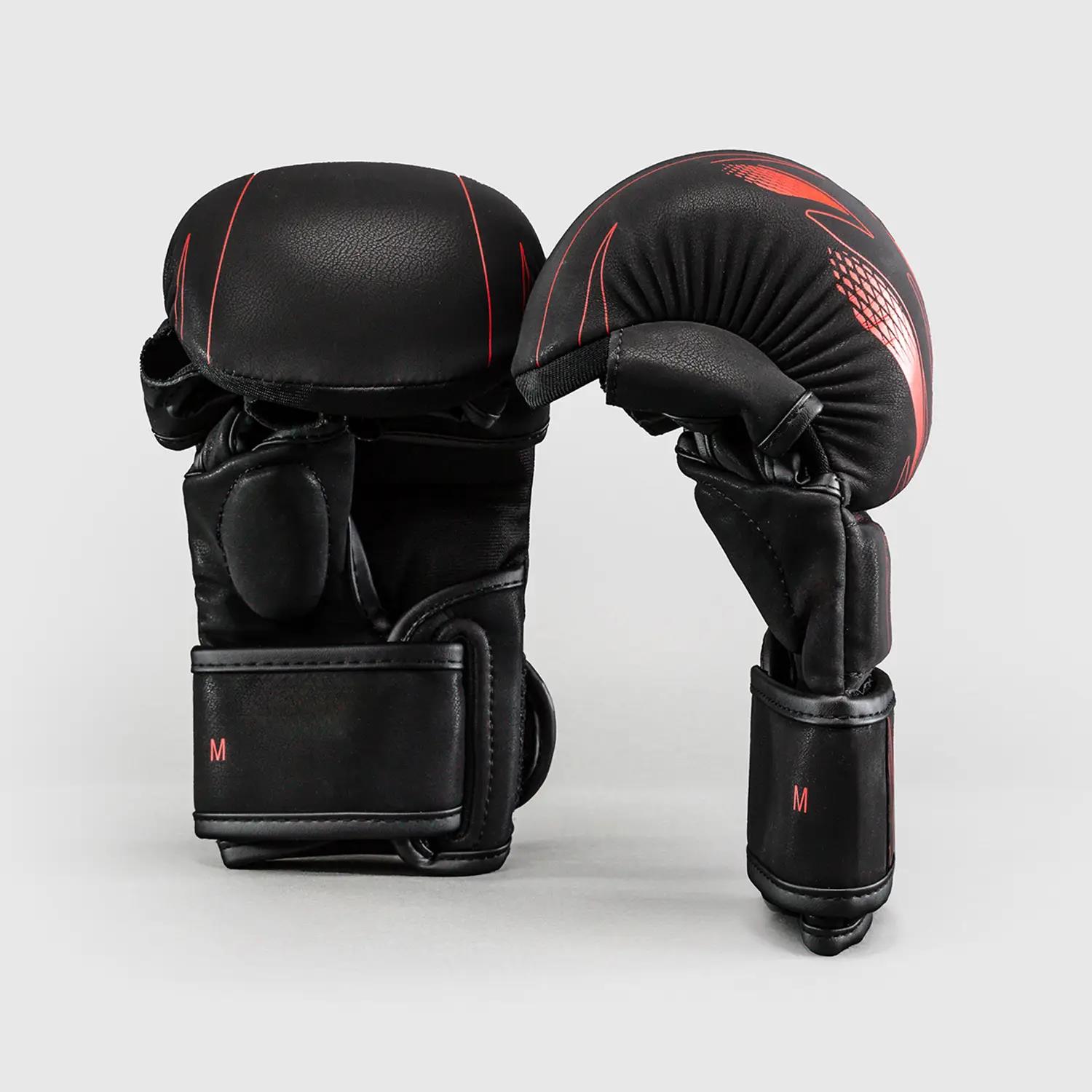 VENUM MMA Sparring Gloves, Amazonia Reborn, black-red, L/XL