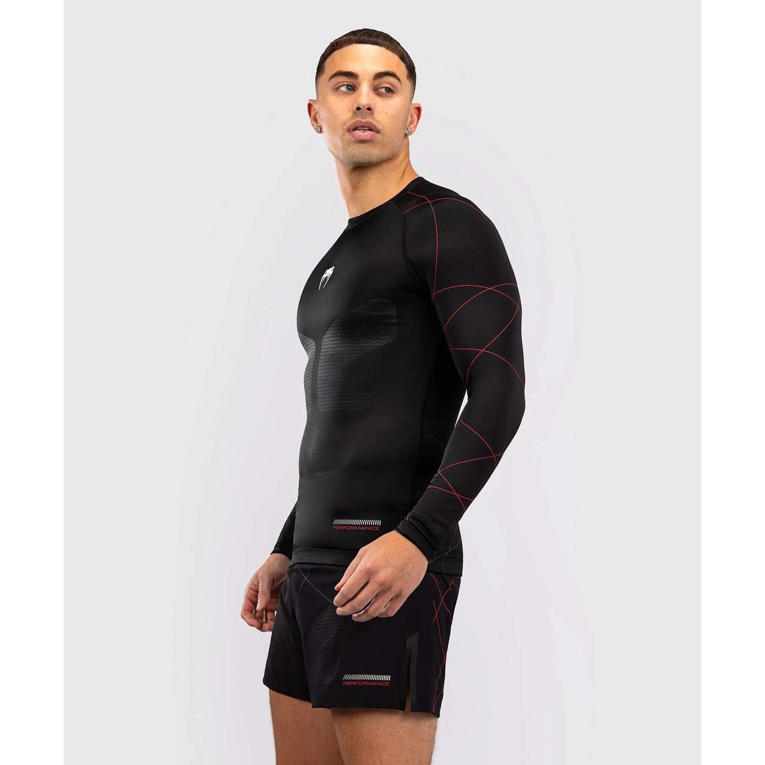VENUM Rashguard, L/S, Tactical XT, black-red, XXL