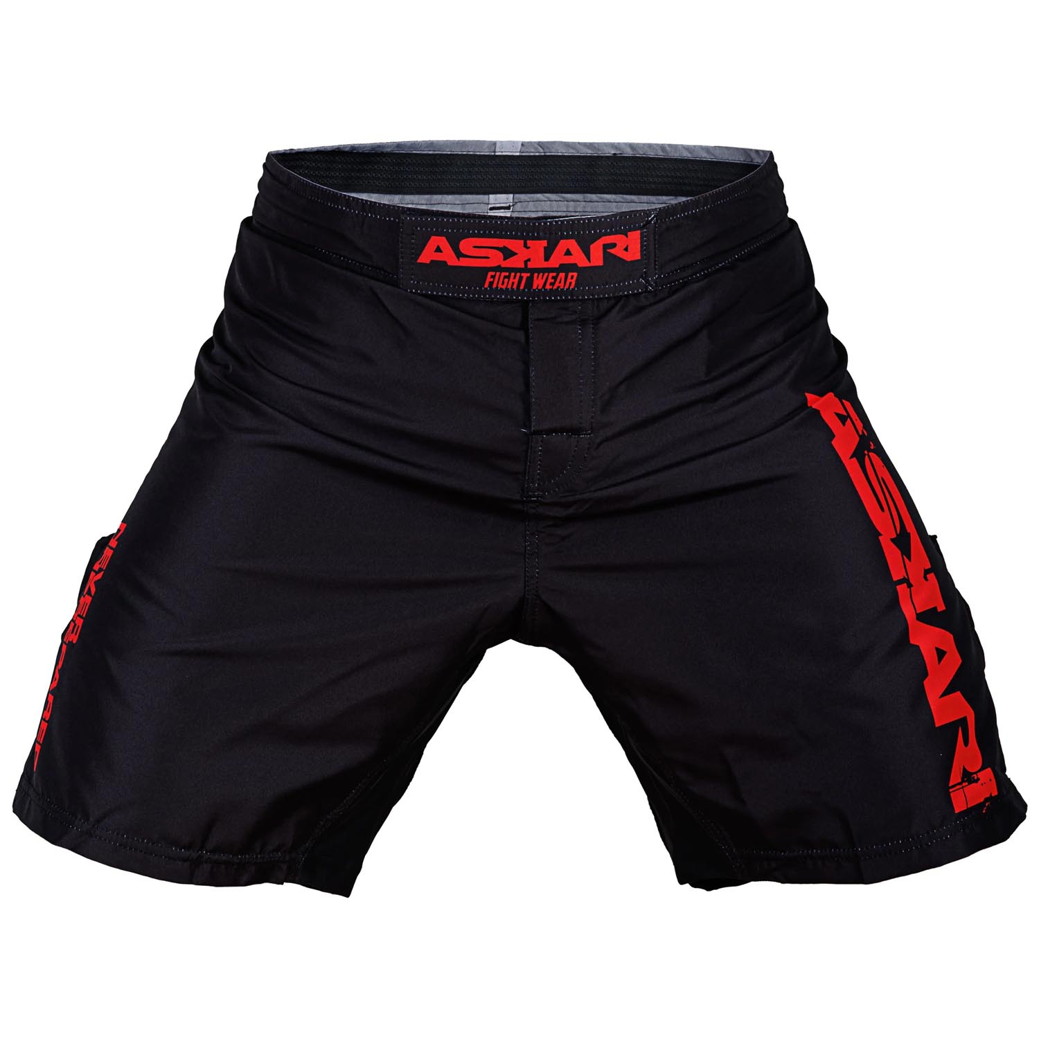 ASKARI MMA Fight Shorts, #01, black-red, M