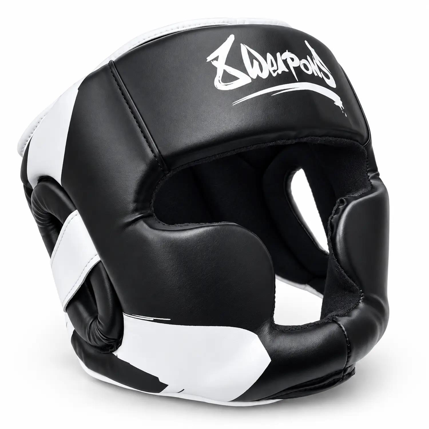 8 WEAPONS Head Guard, Unlimited 2.0, black-white, S/M