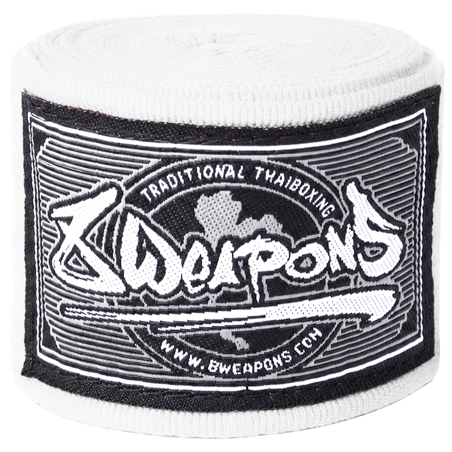 8 WEAPONS Hand Wraps, semi-elastic, 5 m, white
