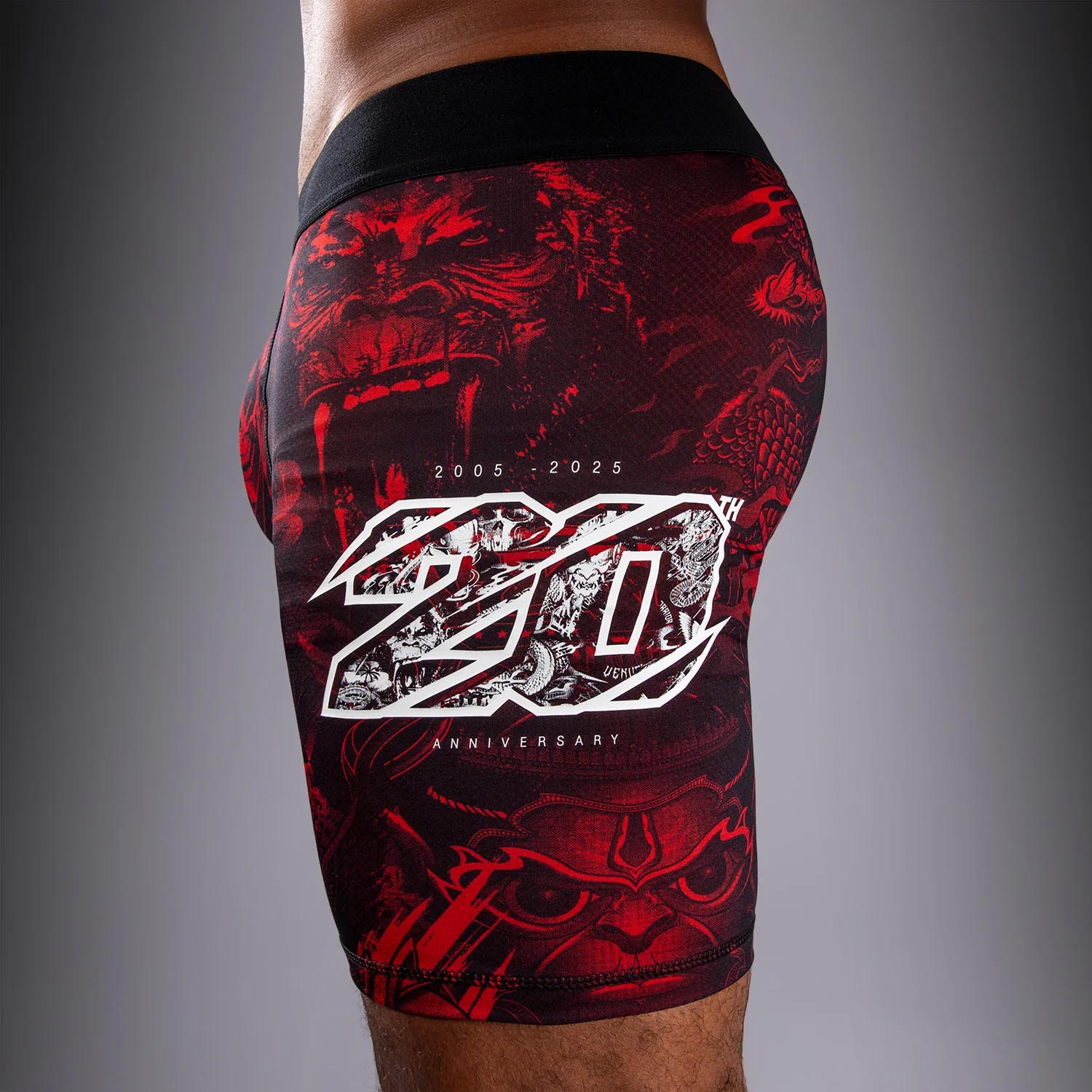 VENUM Compression Shorts, 20Th Anniversary, black-red, XXL