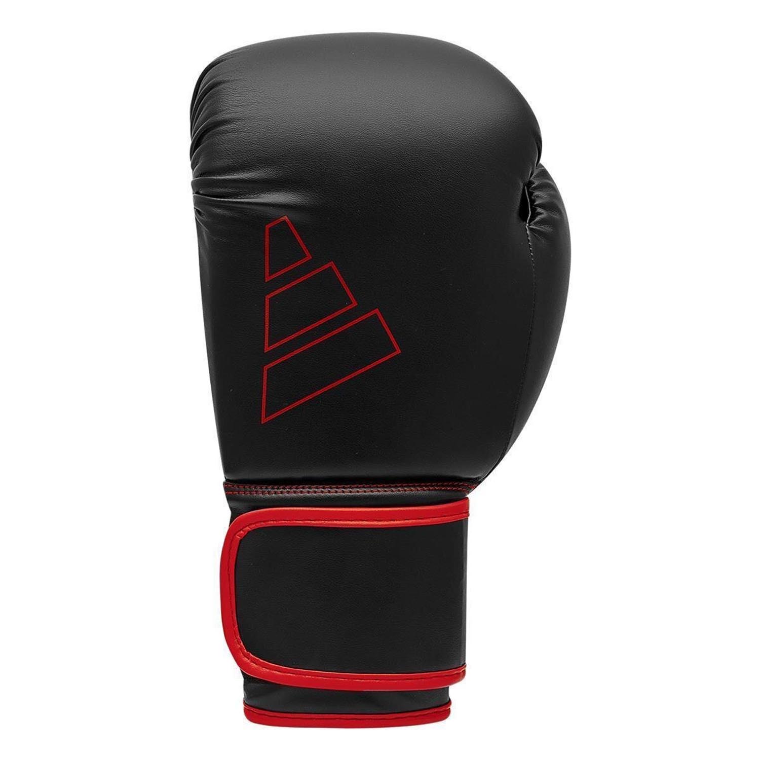 adidas Boxing Gloves, Hybrid, 80, black-red, 16 Oz