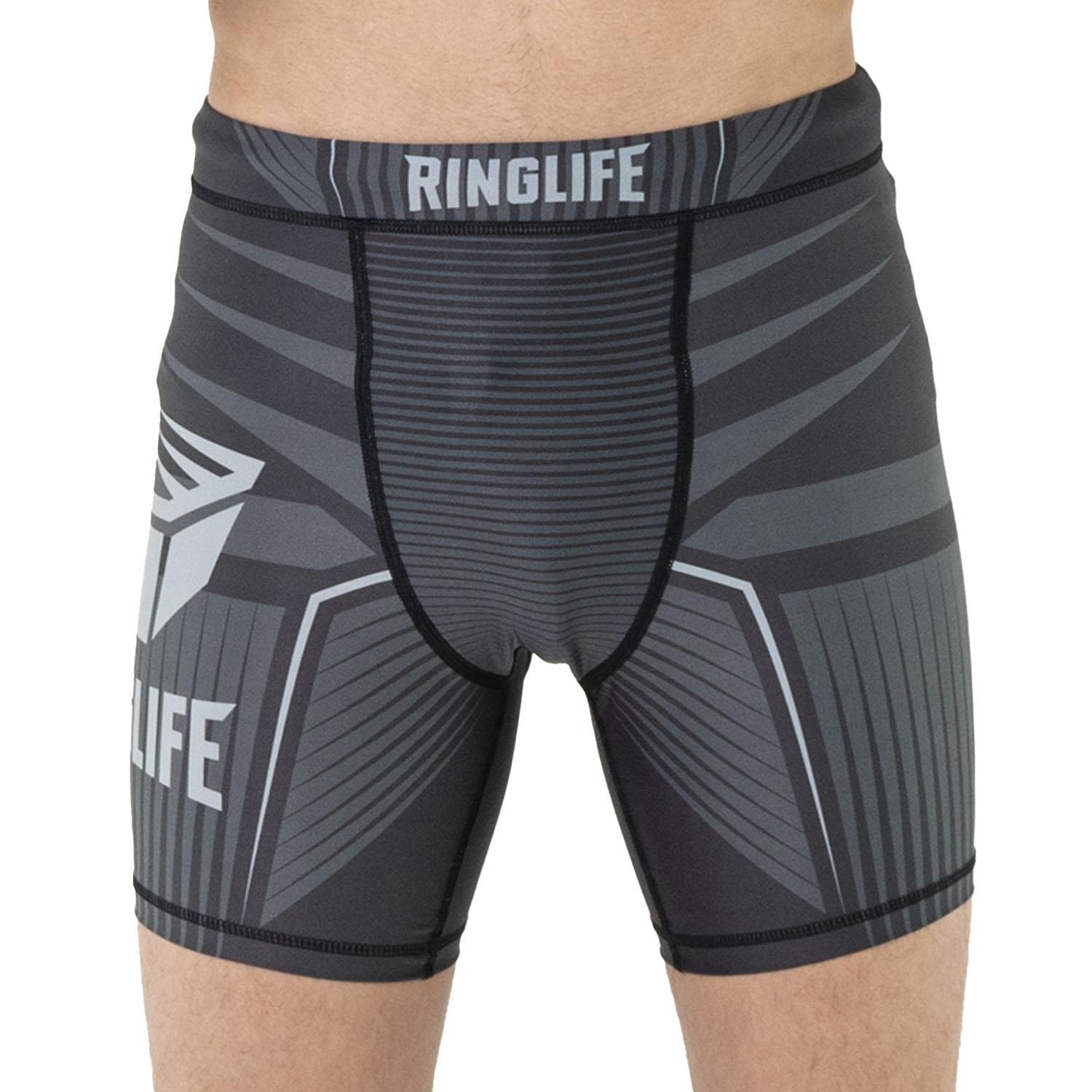 RINGLIFE Compression Shorts - Octaring schwarz-grau 3XL