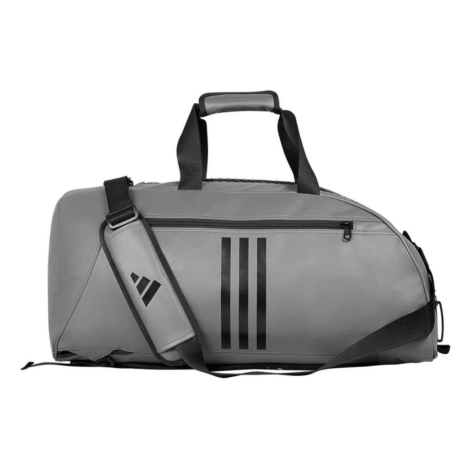 adidas Sport Bag, 2in1, PU Combat Sports, grey-black, L