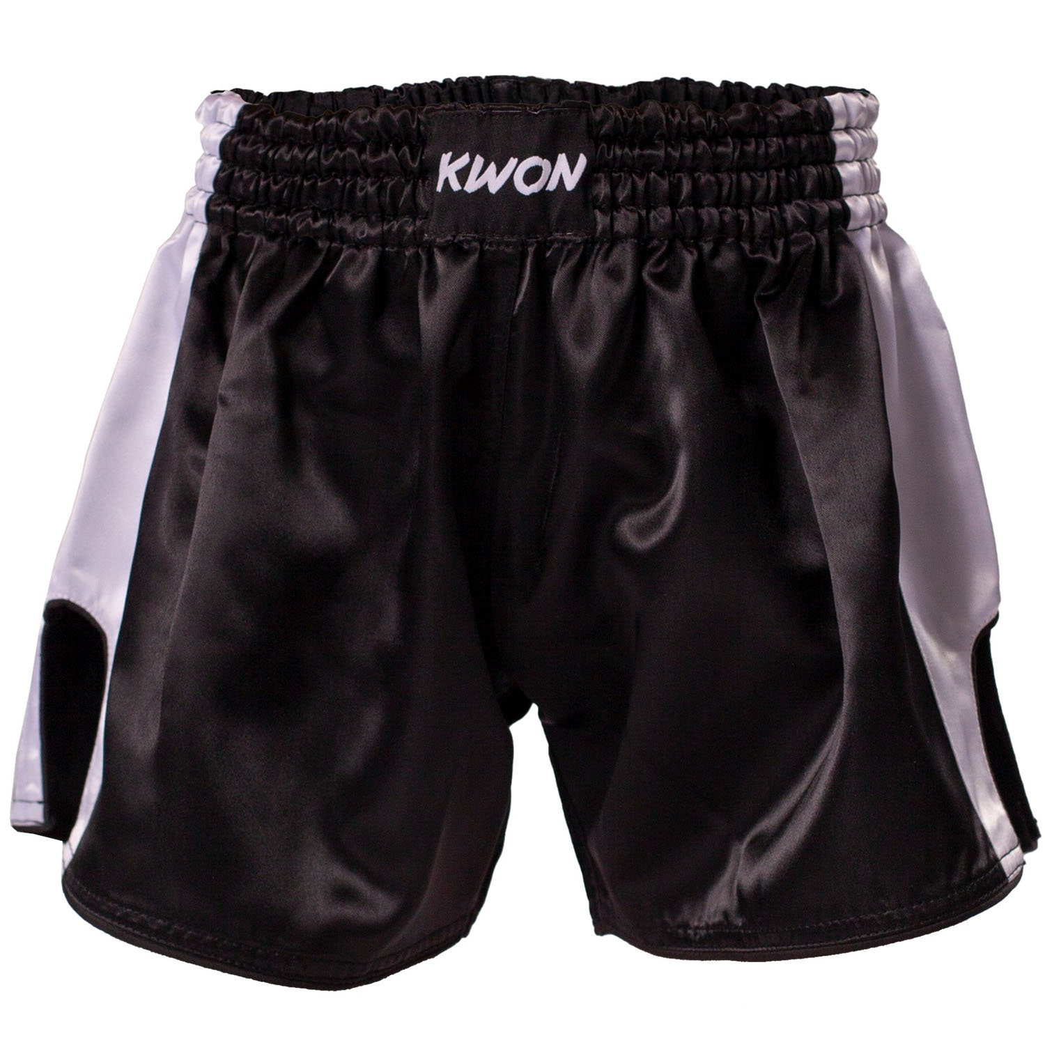 KWON Muay Thai Shorts, Thai, schwarz-weiß, S