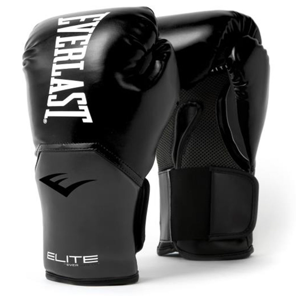Everlast Pro Style Elite Training Boxhandschuhe Kunstleder in schwarz/grau/wei 
