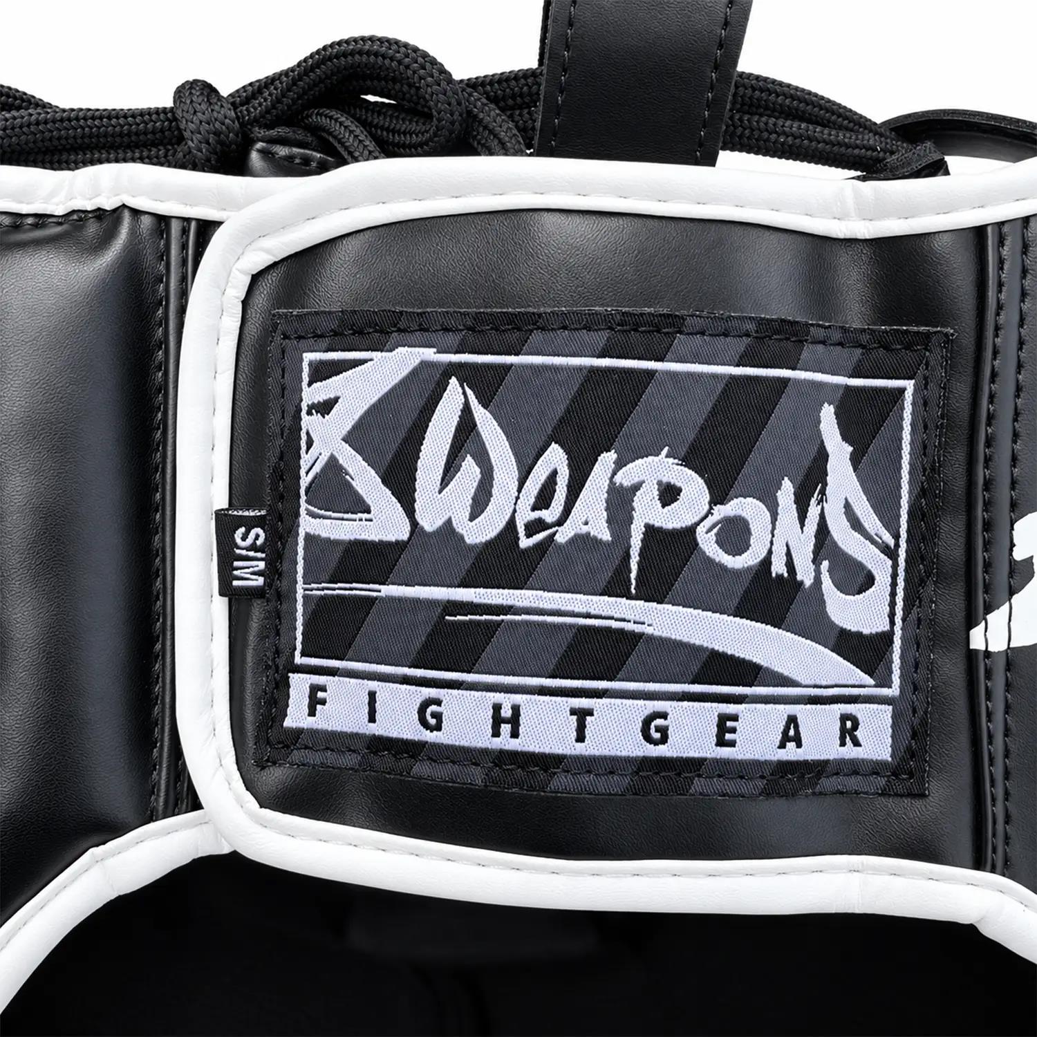 8 WEAPONS Head Guard, Unlimited 2.0, black-white, L/XL