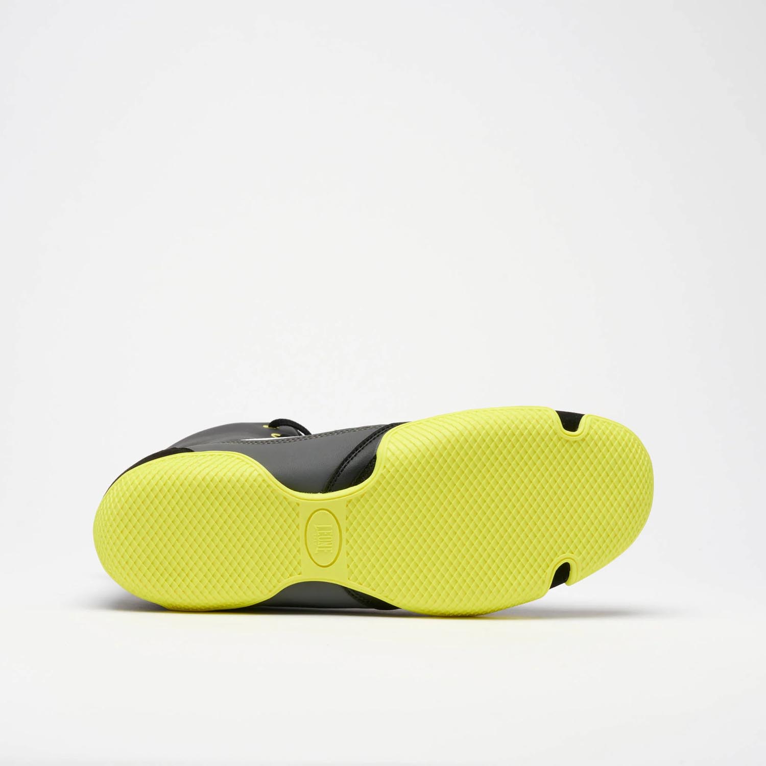 LEONE Boxing Shoes, Premium, black-yellow, 46