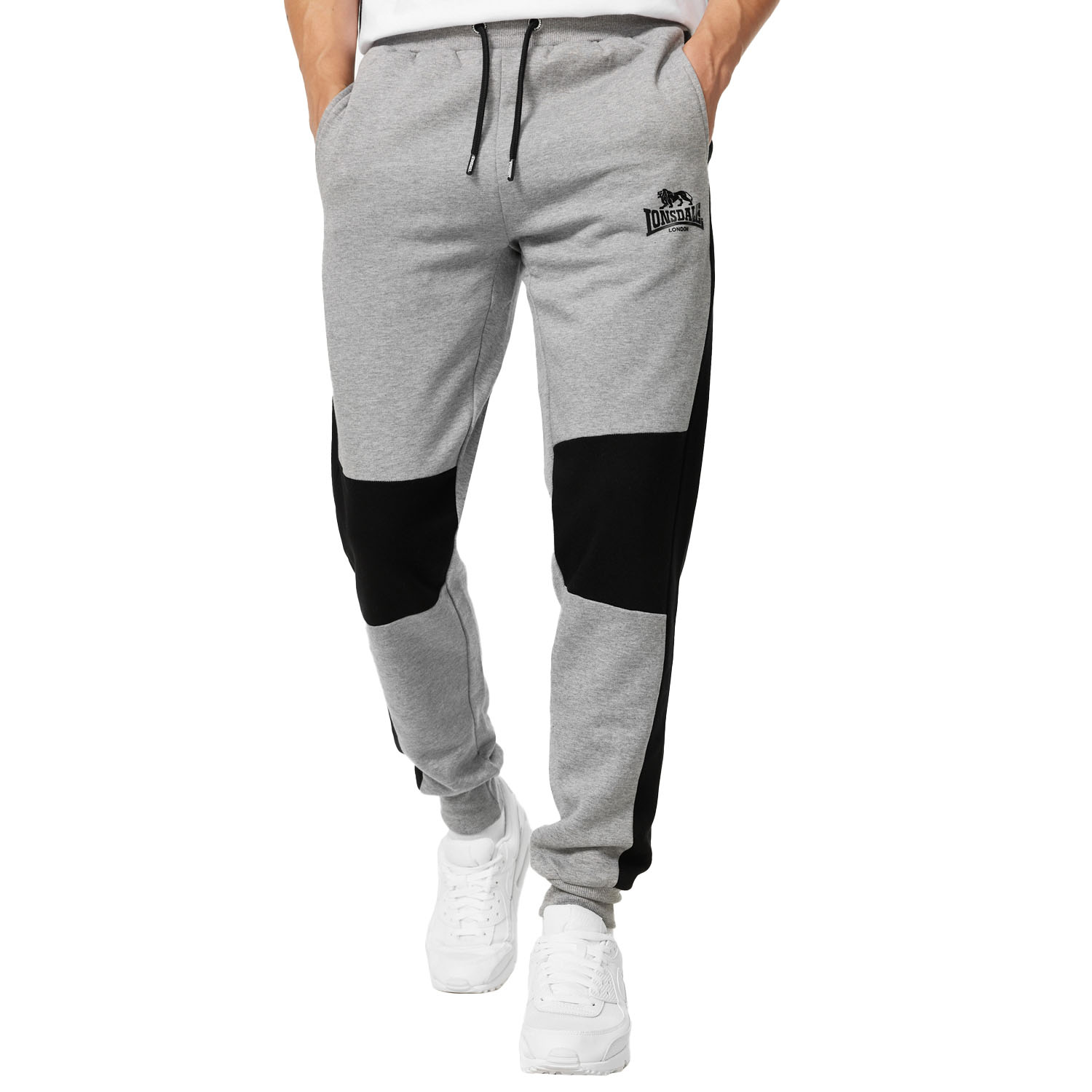 Lonsdale Jogging Pants, Smerral, grey-black, S