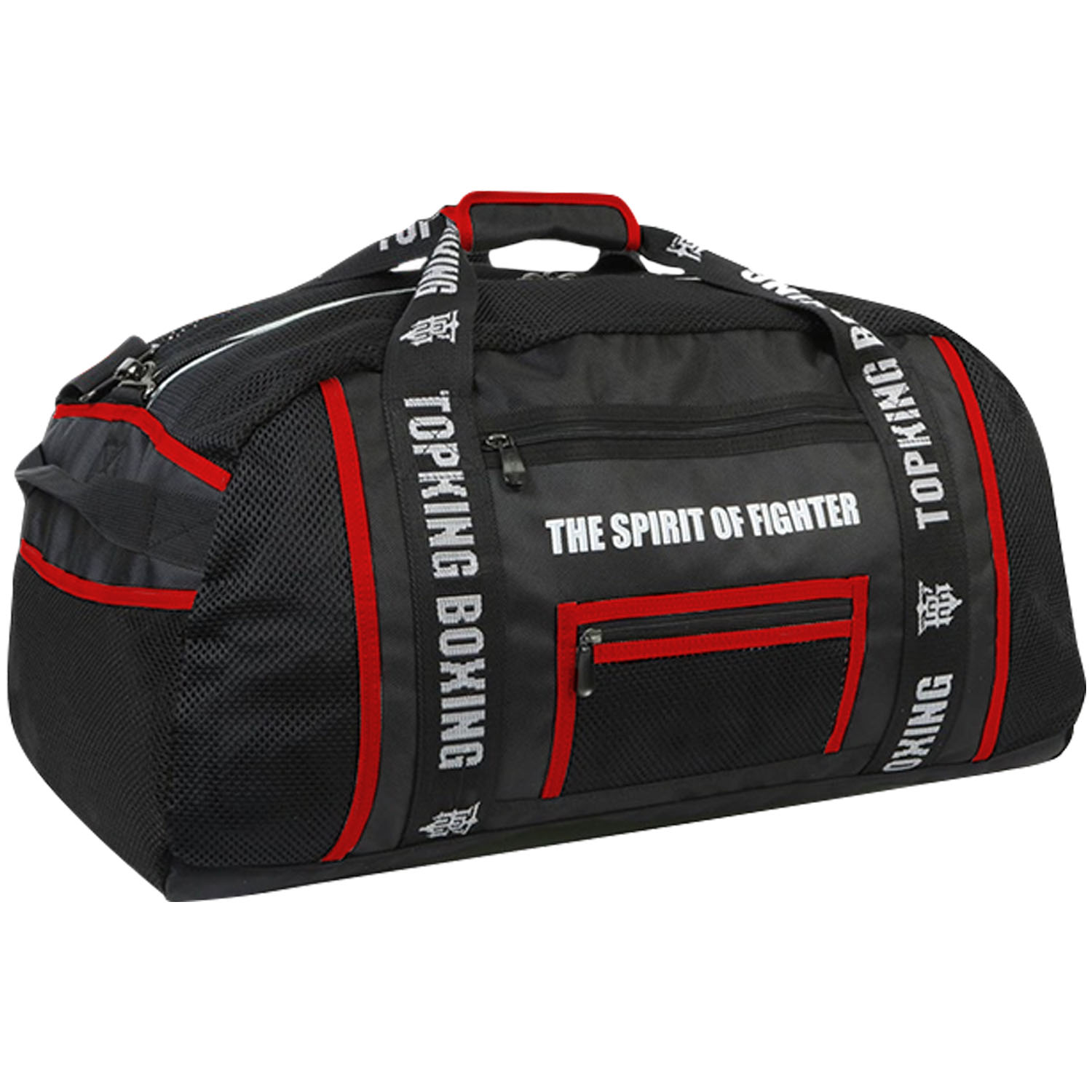 TOP KING BOXING Sport Bag, TKGMB 04, black-red