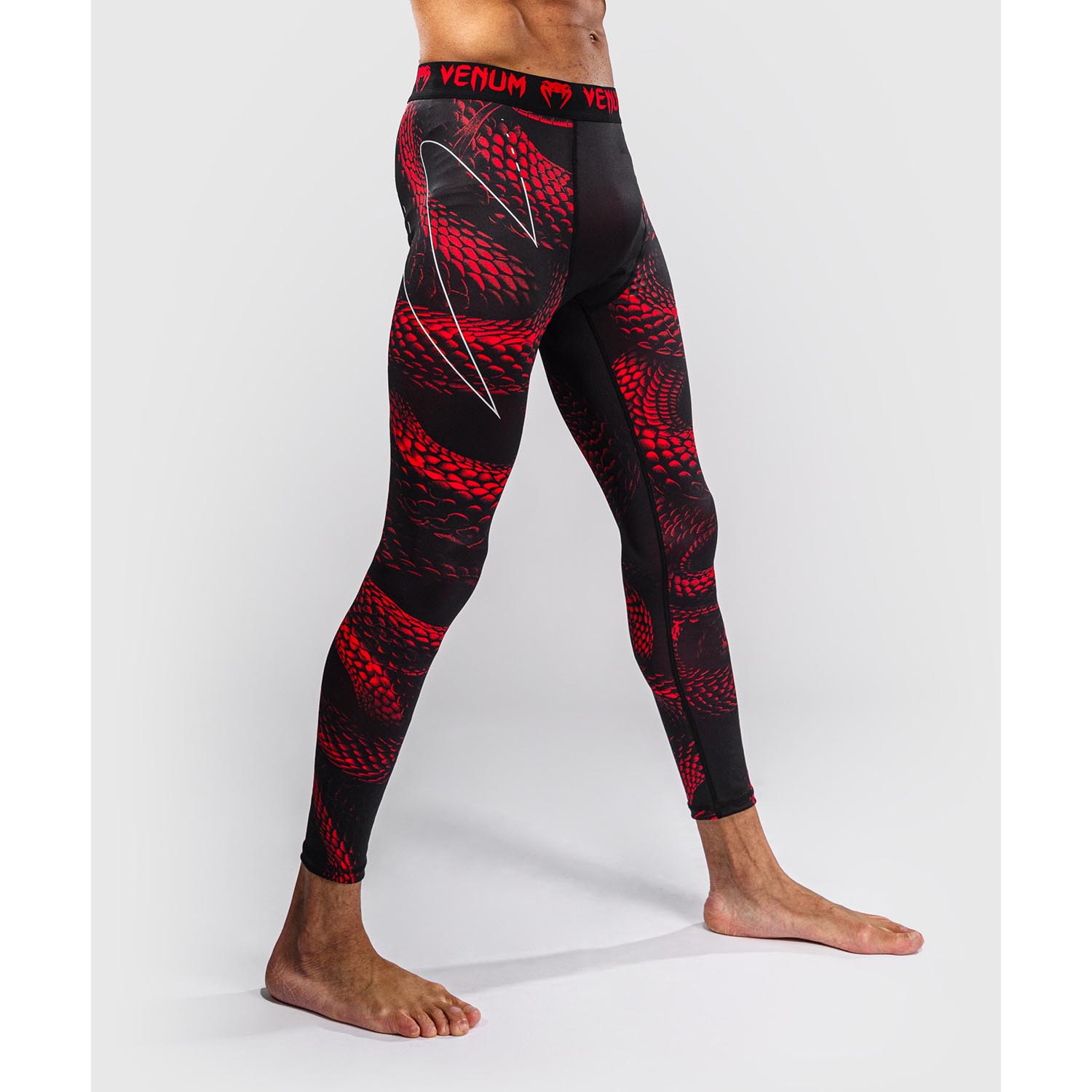VENUM Compression Pants, Matupa, black-red-silver, XXL