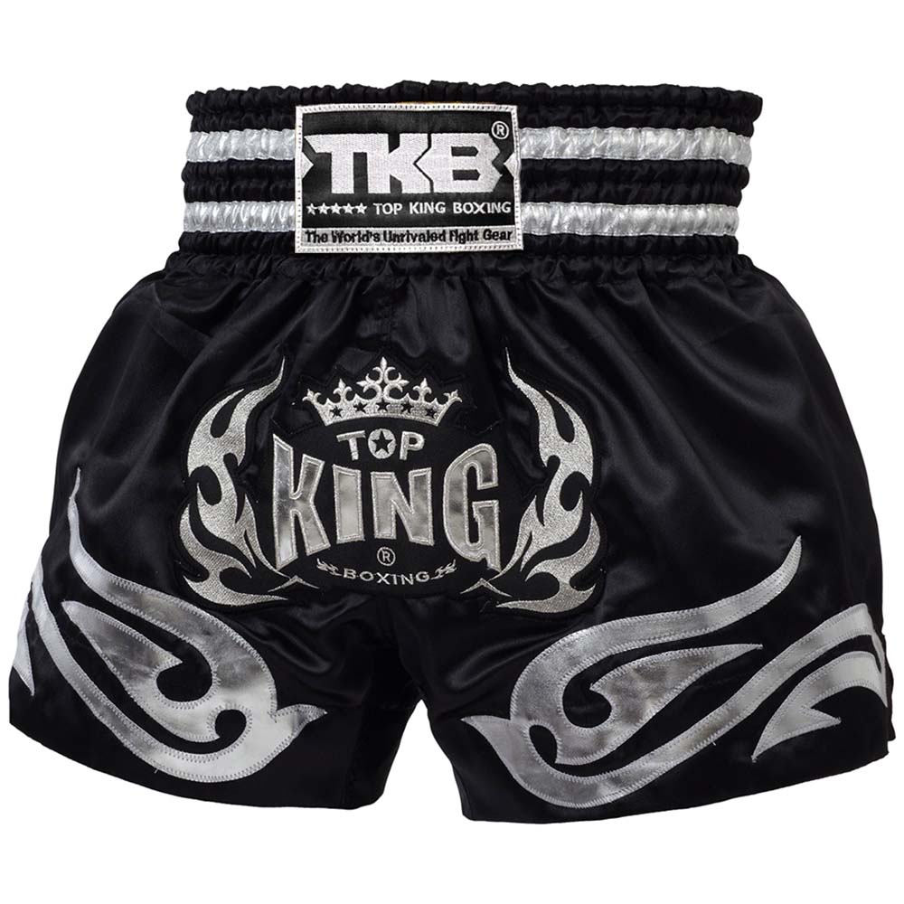 TOP KING BOXING Muay Thai Shorts, TKTBS-094, schwarz