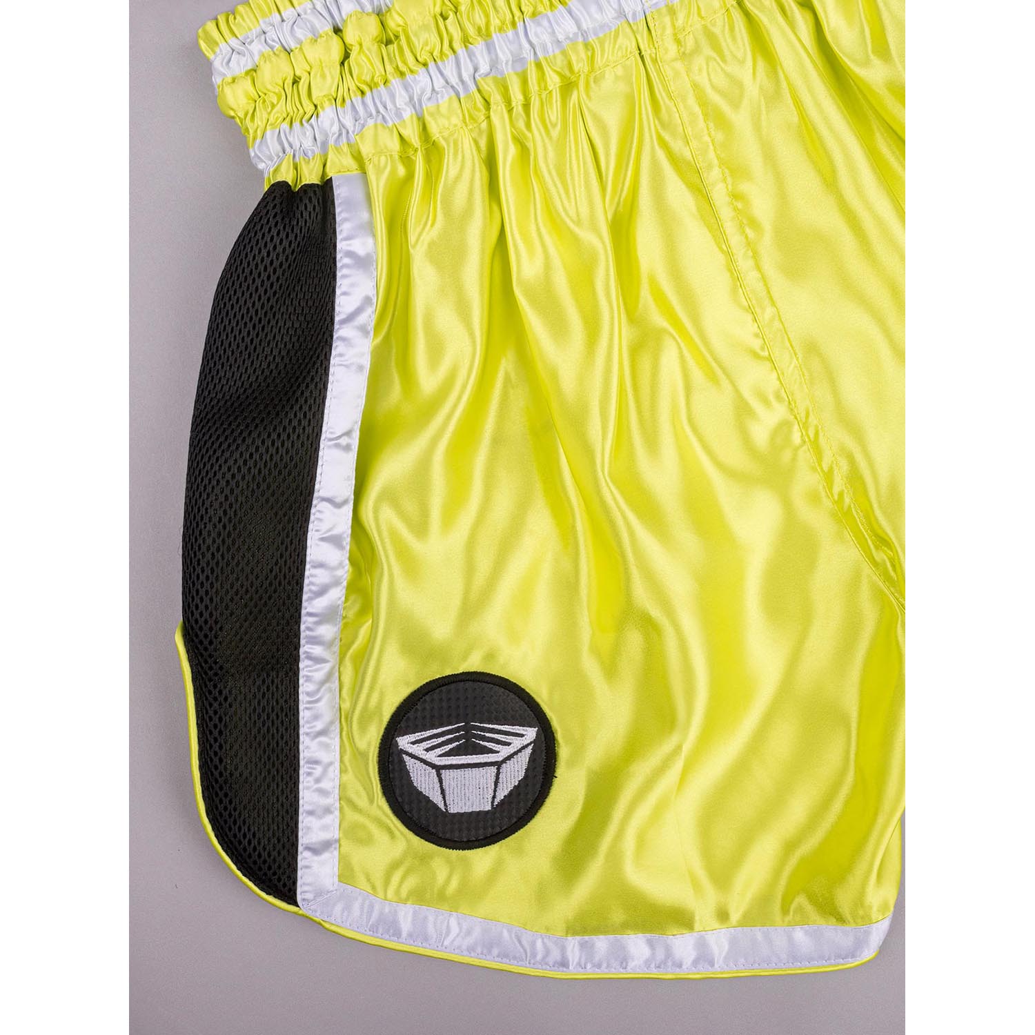 RINGLIFE Muay Thai Shorts, Represent, yellow-black, S