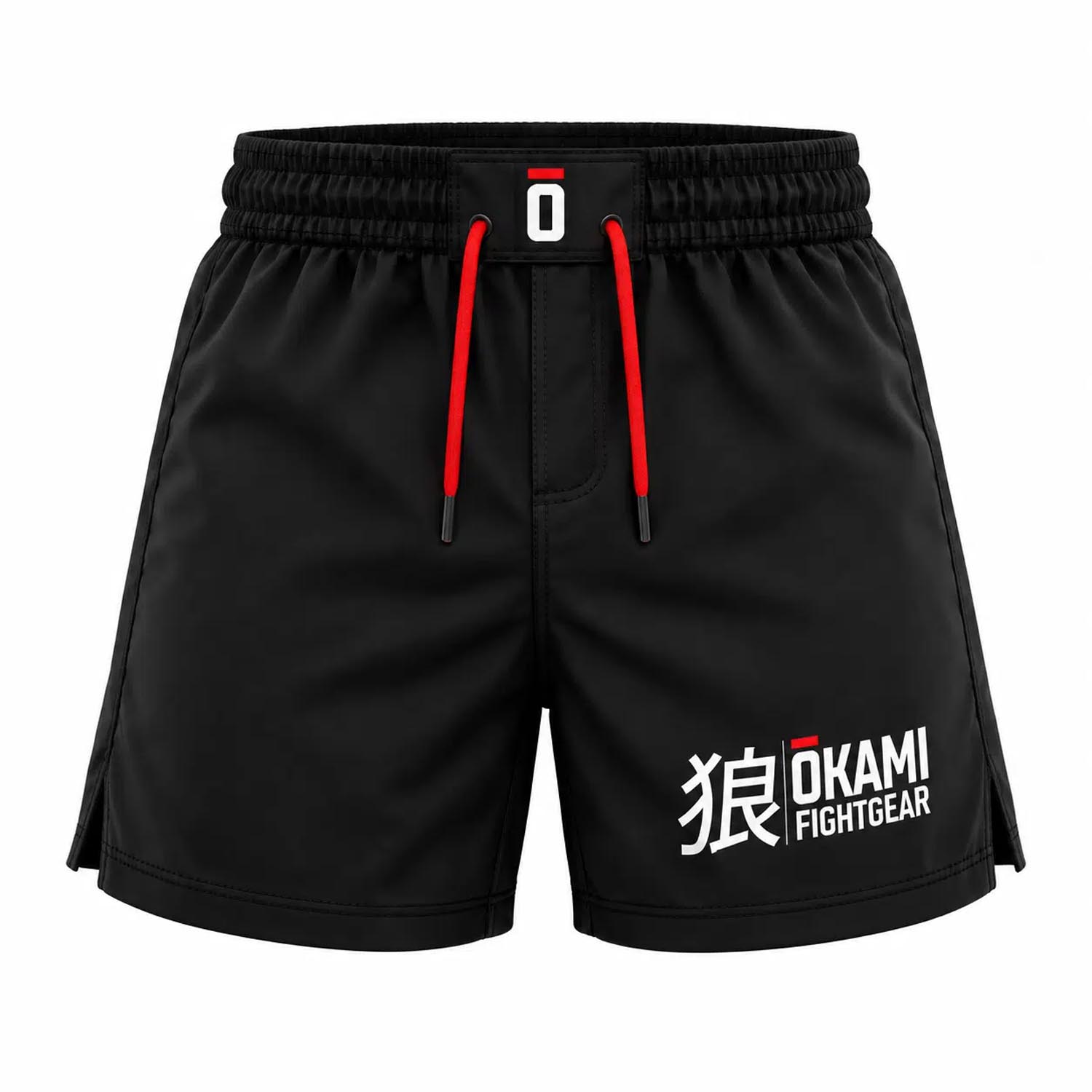 OKAMI MMA Fight Shorts, Kuro, black, XXL