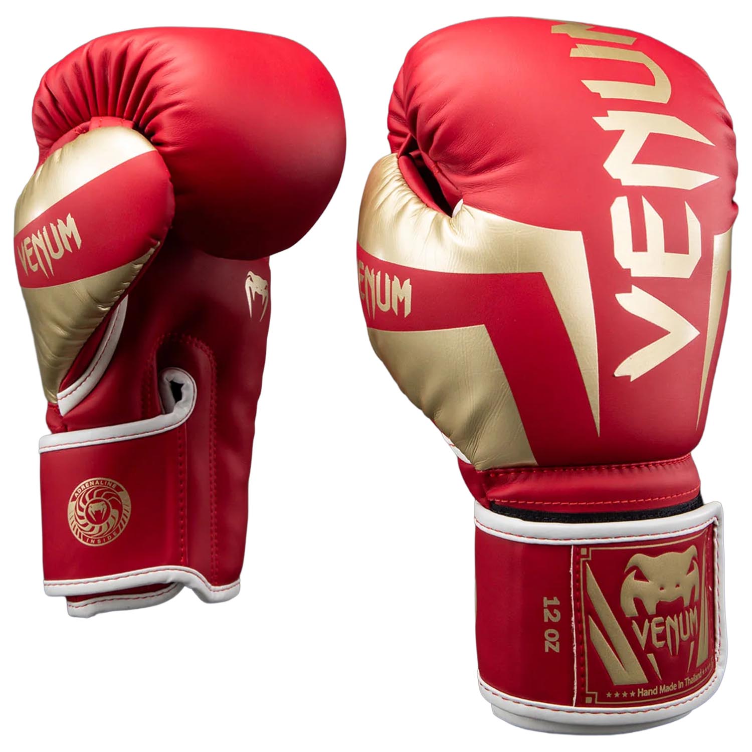 VENUM Boxing Gloves, Elite, red-gold, 16 Oz