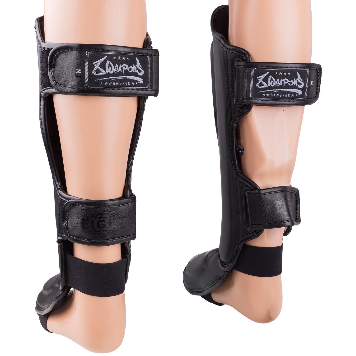 8 WEAPONS Shin Guards, Bangkok, black-black, XL