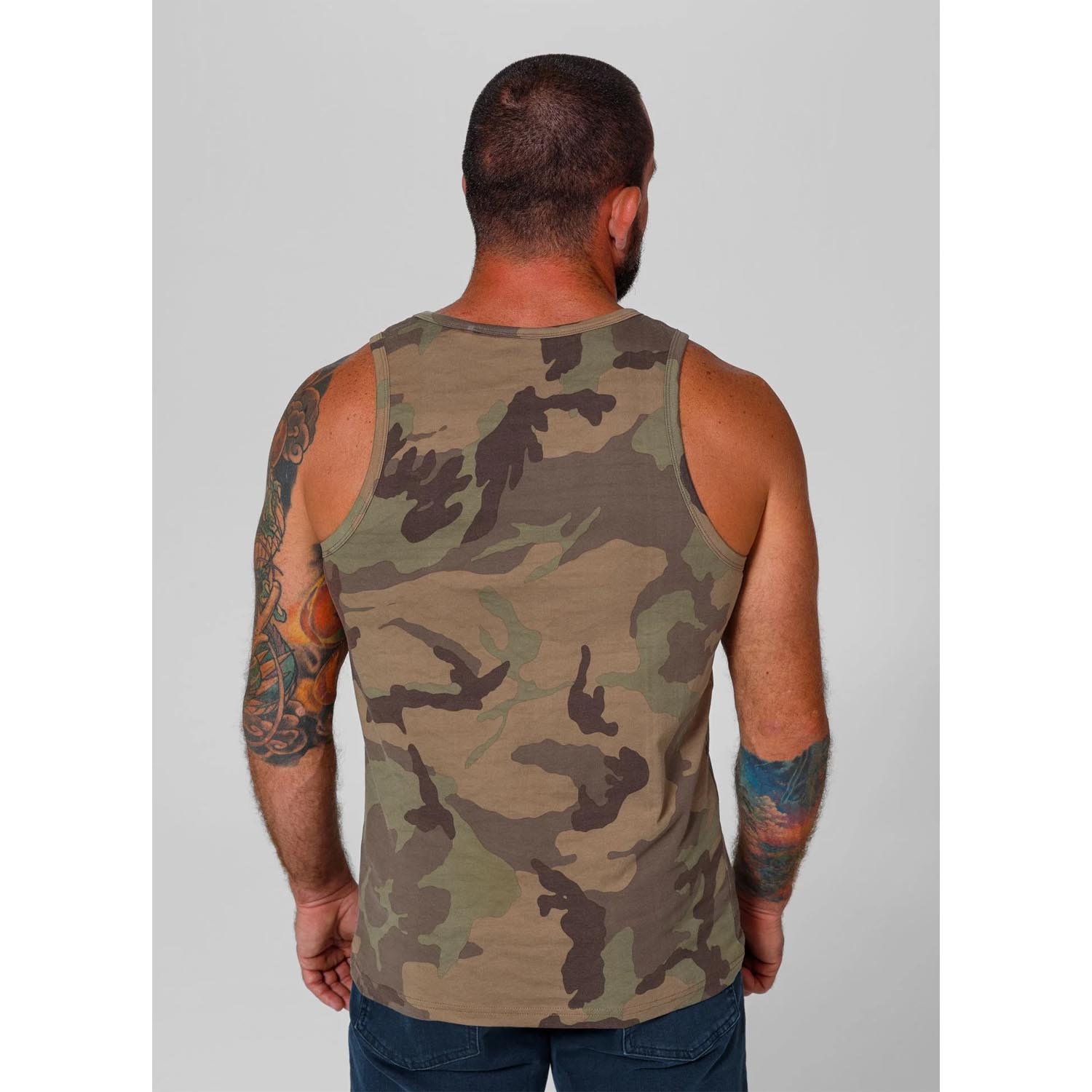 Pit Bull West Coast Tank Top, Small Hilltop, camo, XXXL