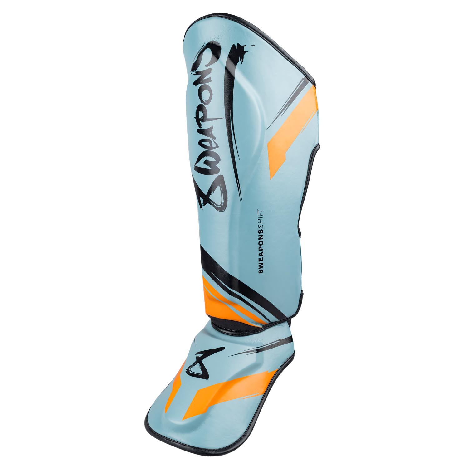 8 WEAPONS Shin Guards, Shift, ice-grey-orange, XL