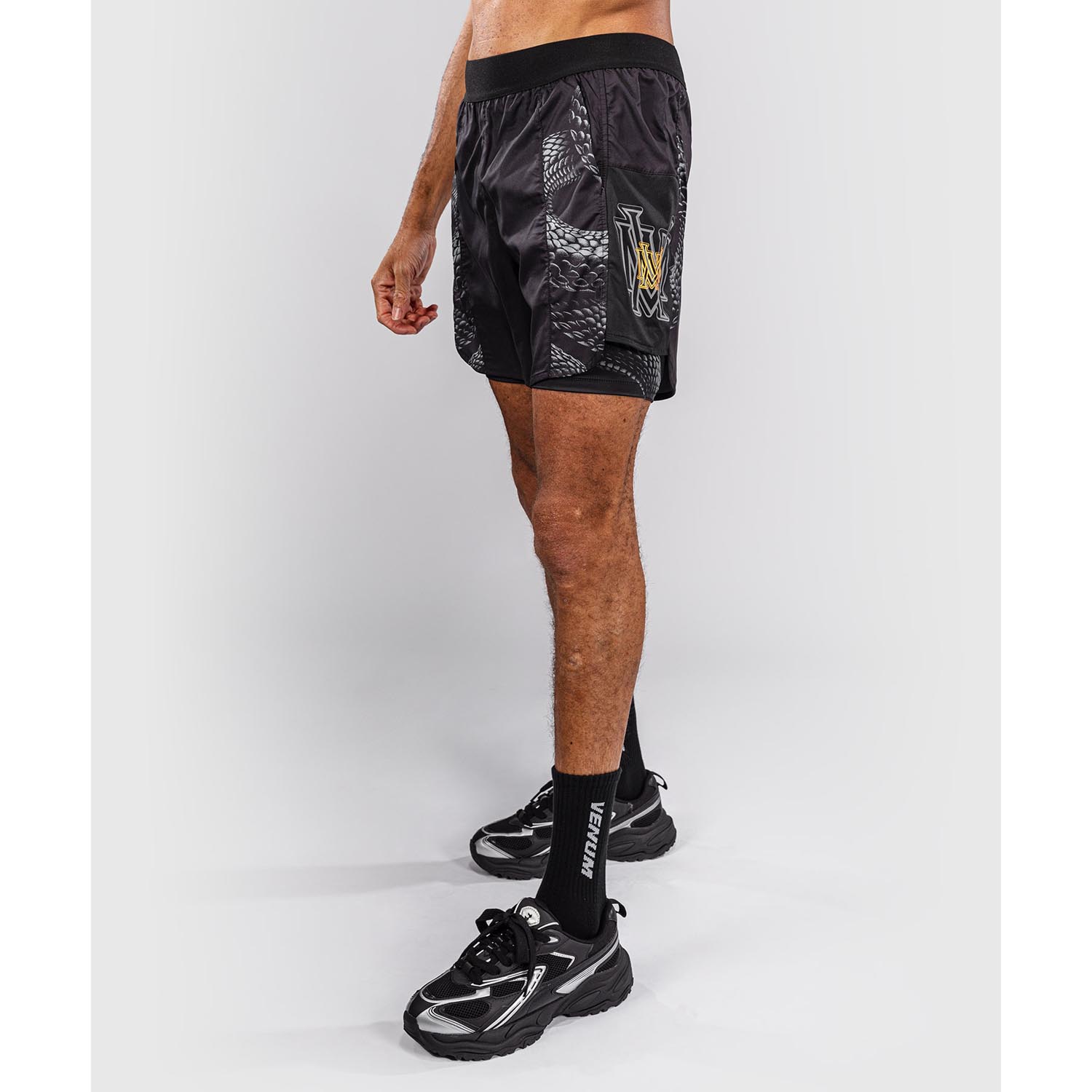 VENUM Training Shorts, Matupa, black-grey-gold, XXL