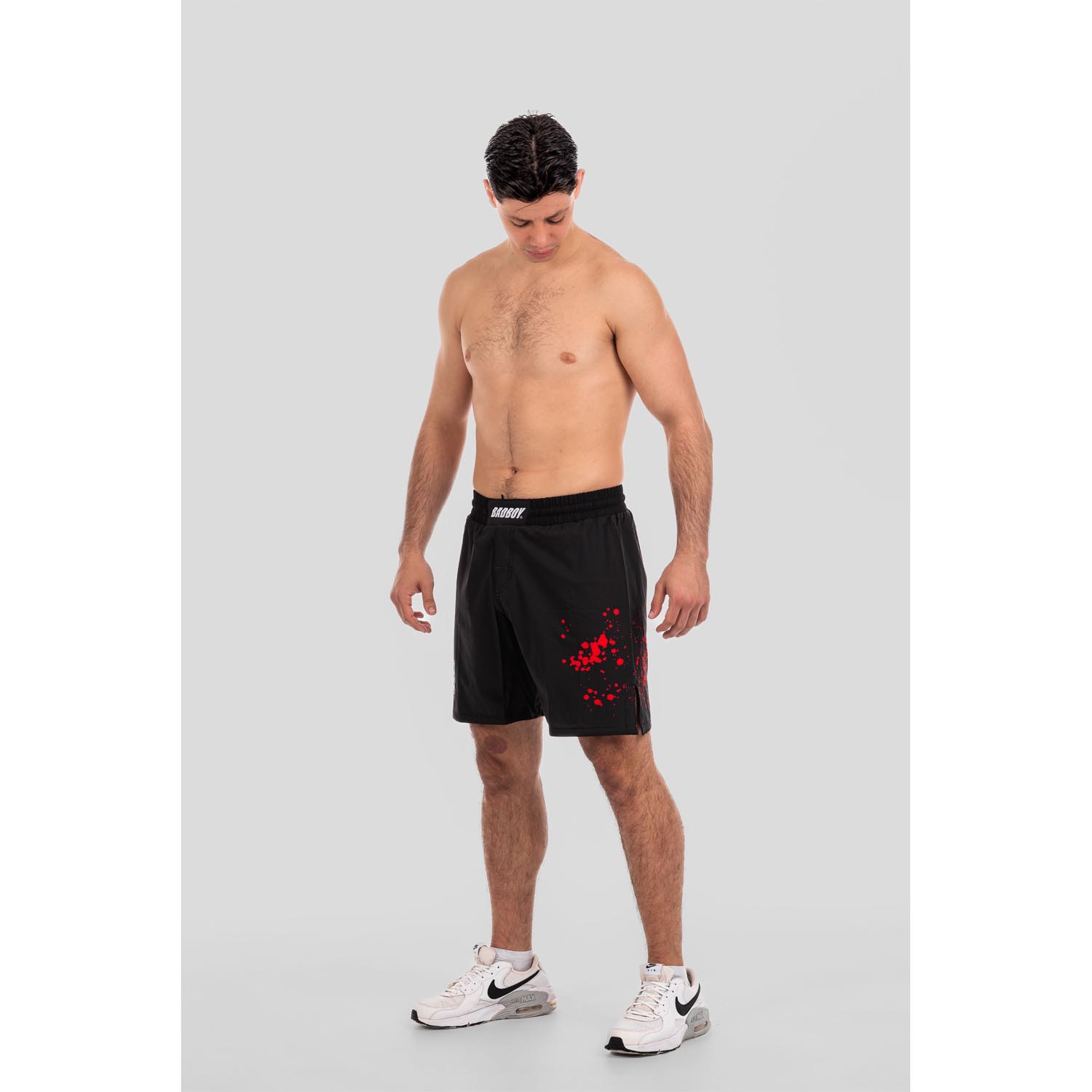 Bad Boy MMA Fight Shorts, Splatter, black-red, XXL