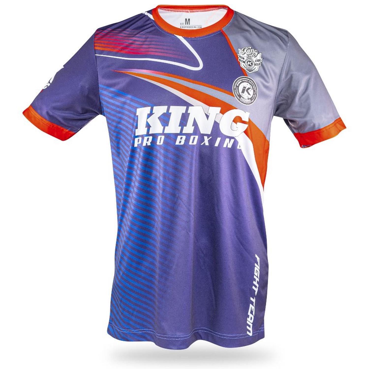 KING PRO BOXING T-Shirt, KPB Striker 2, blau-grau