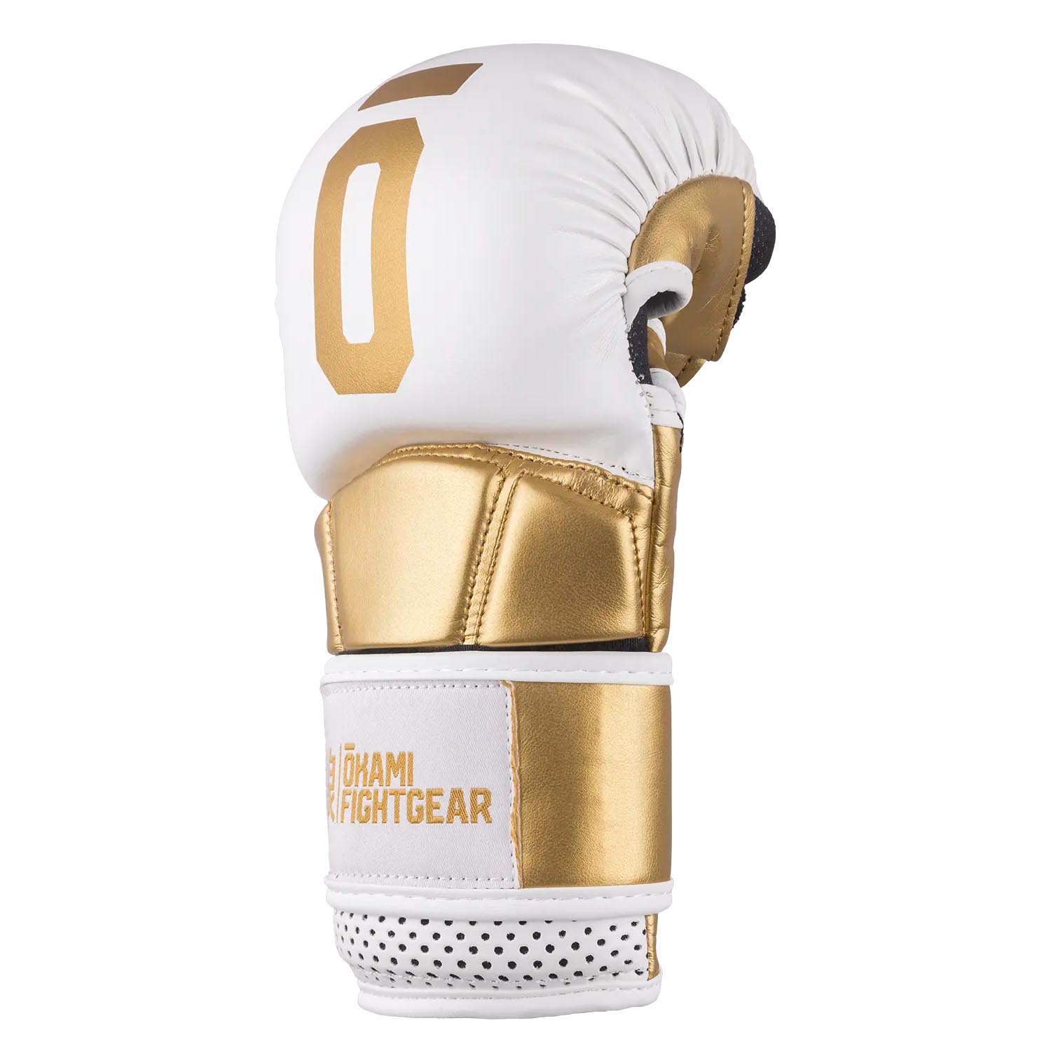 OKAMI MMA Sparring Gloves, Unity, white-gold, XXL