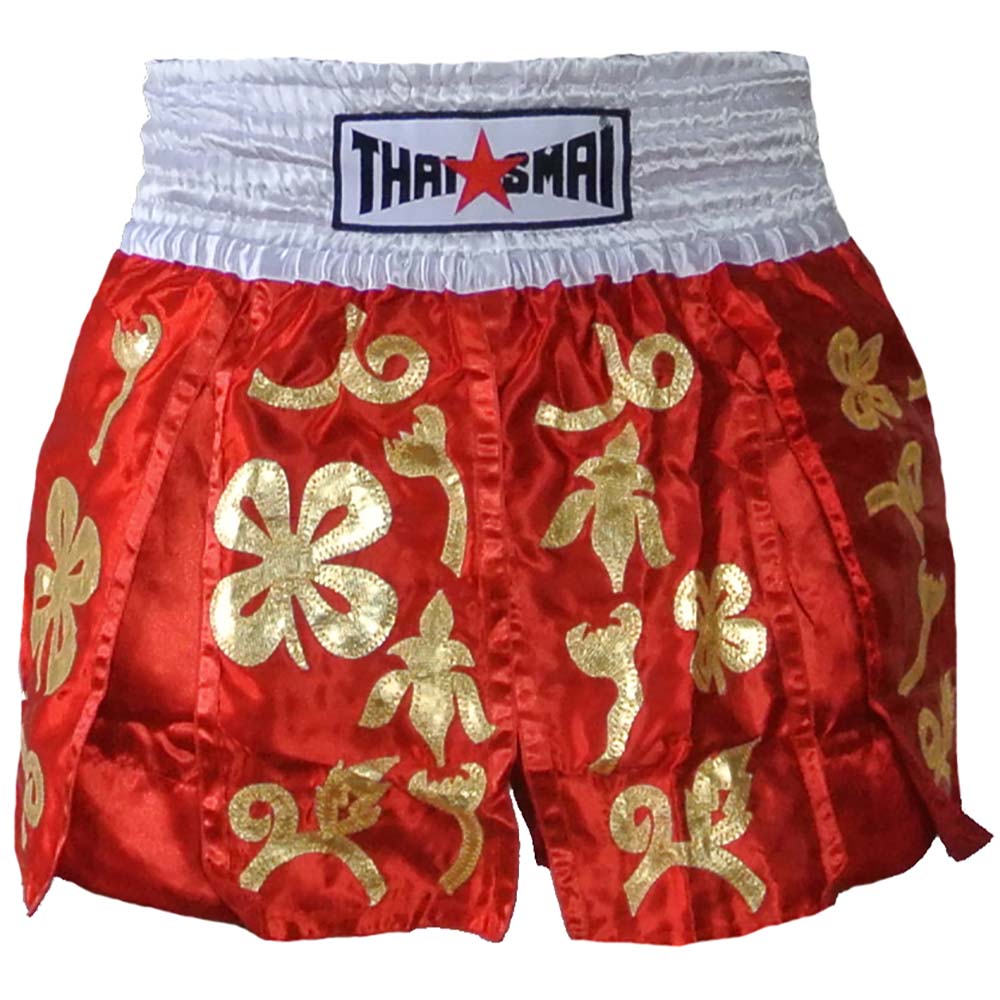 THAISMAI Muay Thai Shorts, BS1057, rot