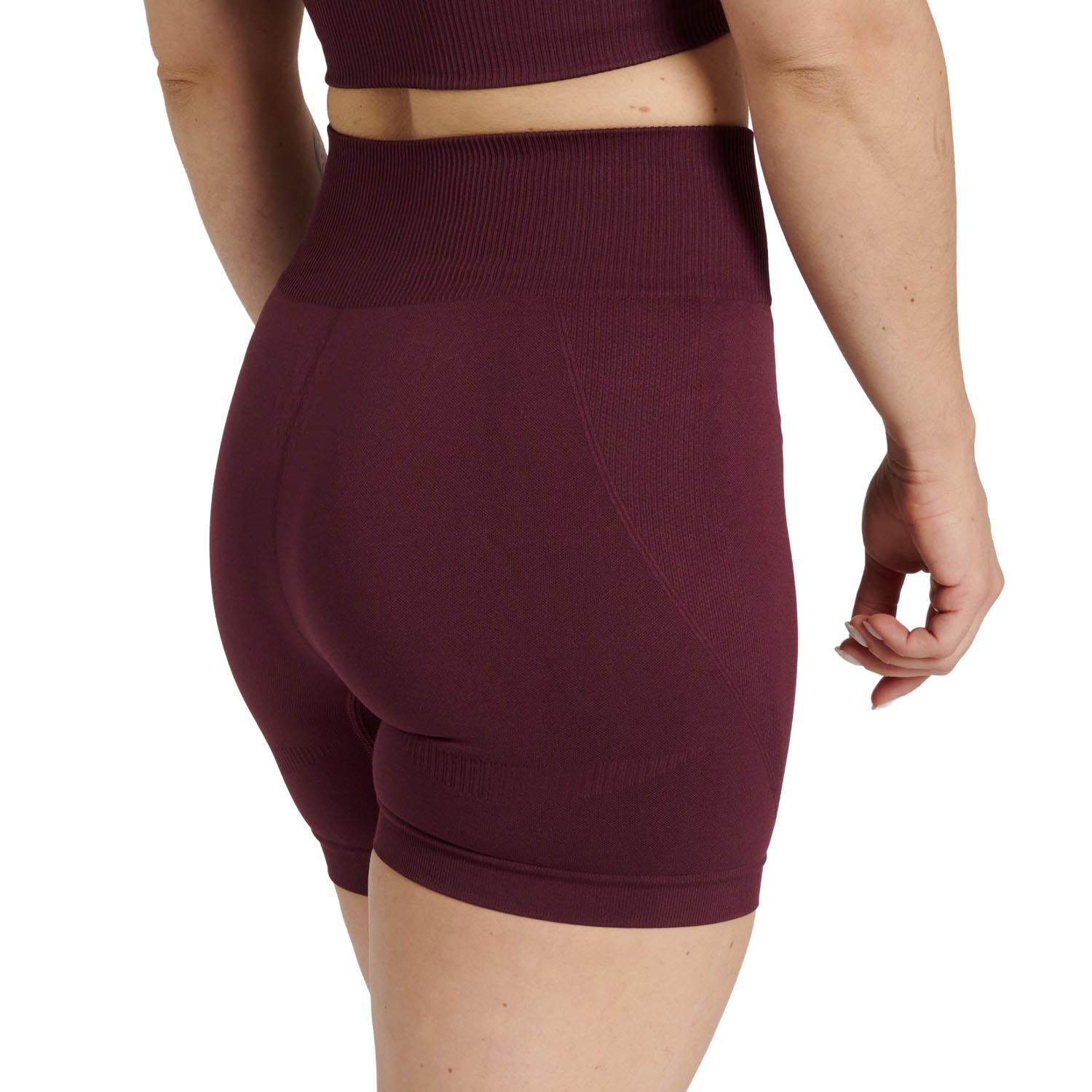 LEONE Compression Shorts, Women, Logo, wine red-white, XS