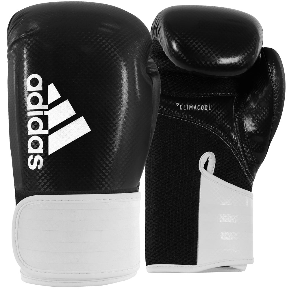 adidas Boxhandschuhe Hybrid 65, black-white, 10 Oz