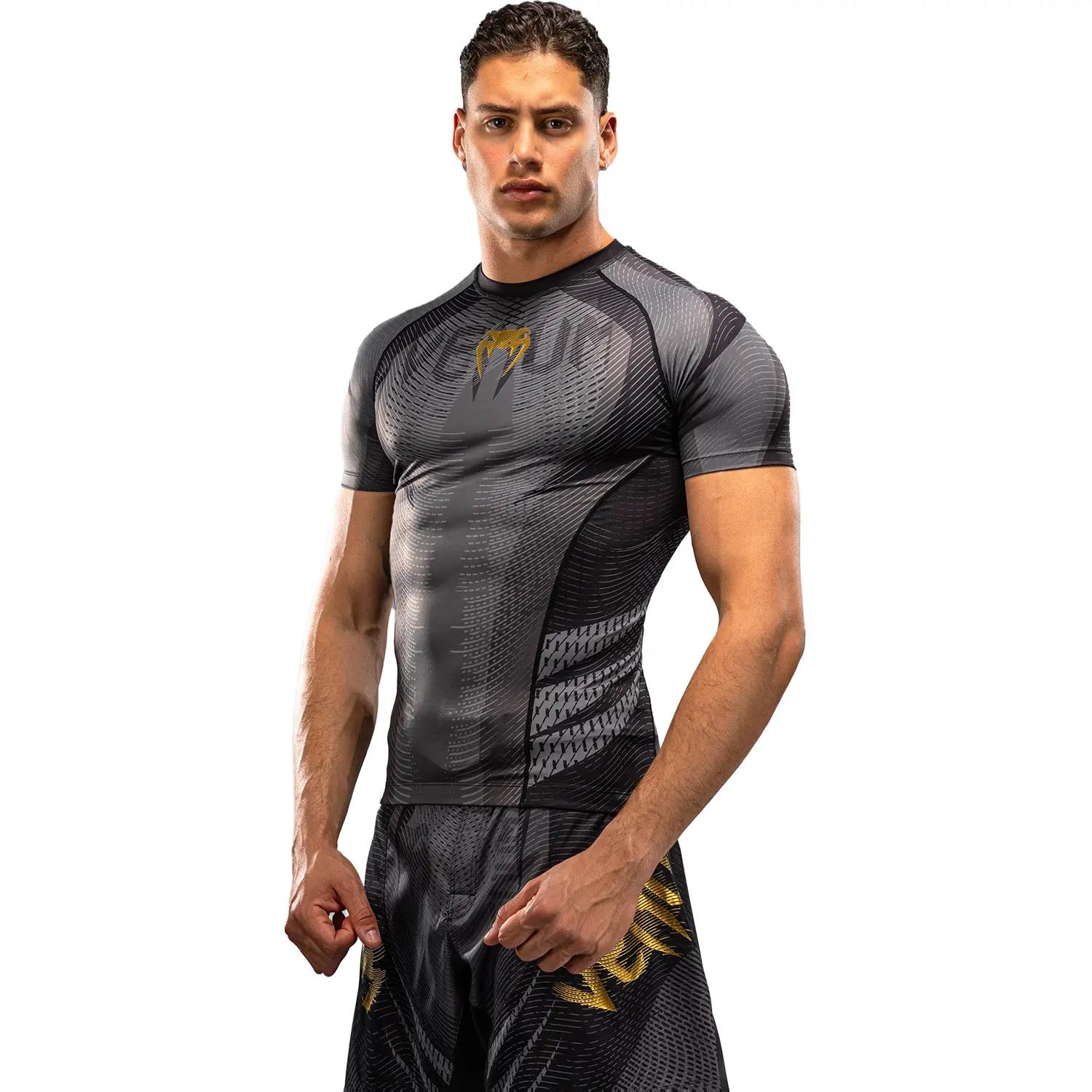VENUM Rashguard, S/S, Galactic 3.0, black-gold, XL