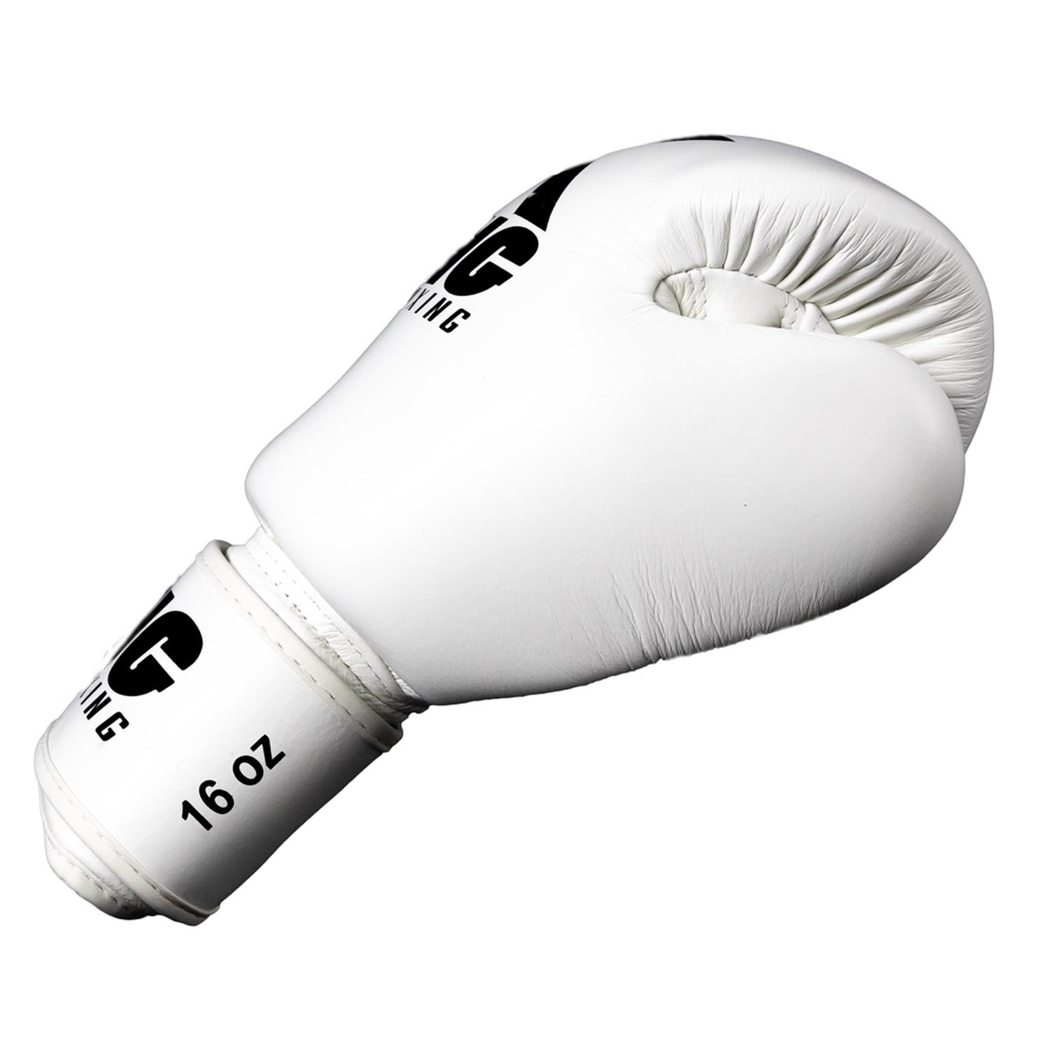 KING PRO BOXING Boxing Gloves, BGVL-3, white-black, 16 Oz