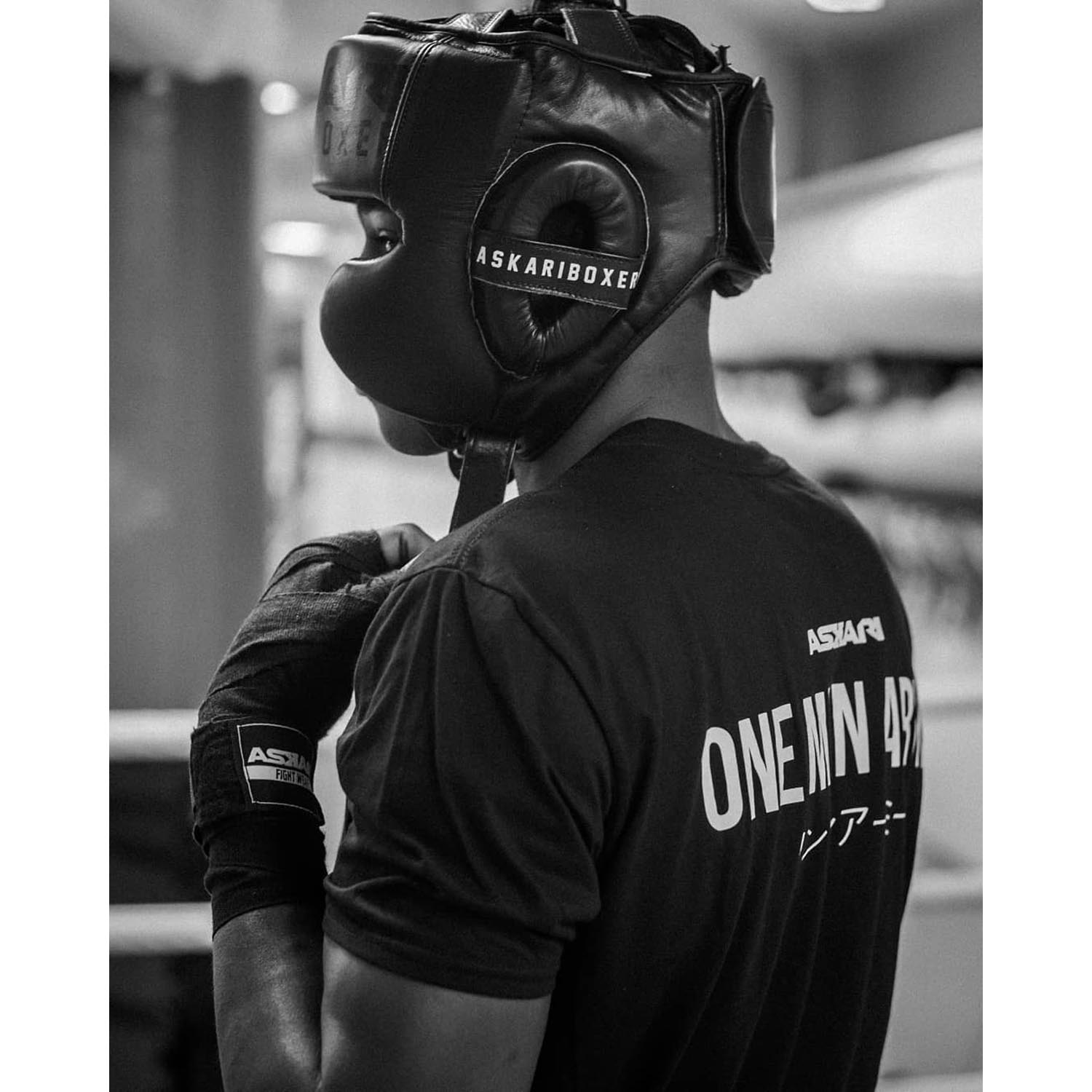 ASKARI Headguard, Boxer, black, M
