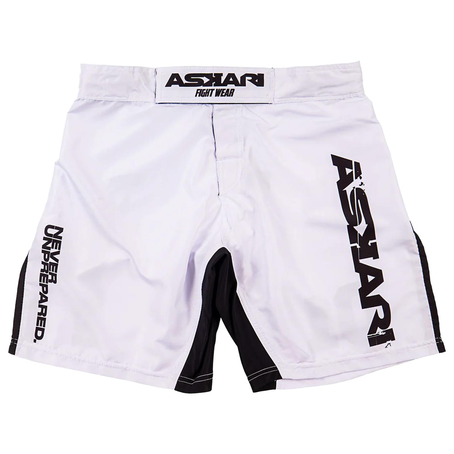 ASKARI MMA Fight Shorts, #01, white, S