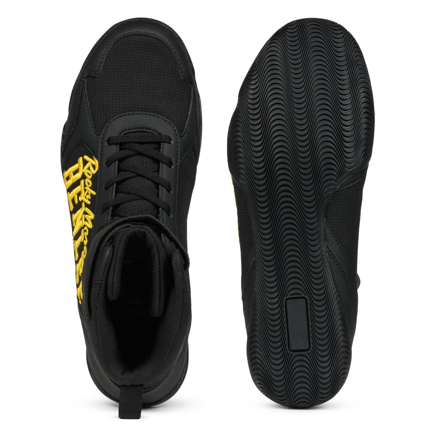 BENLEE Boxing Shoes, Edge, black-yellow, 44