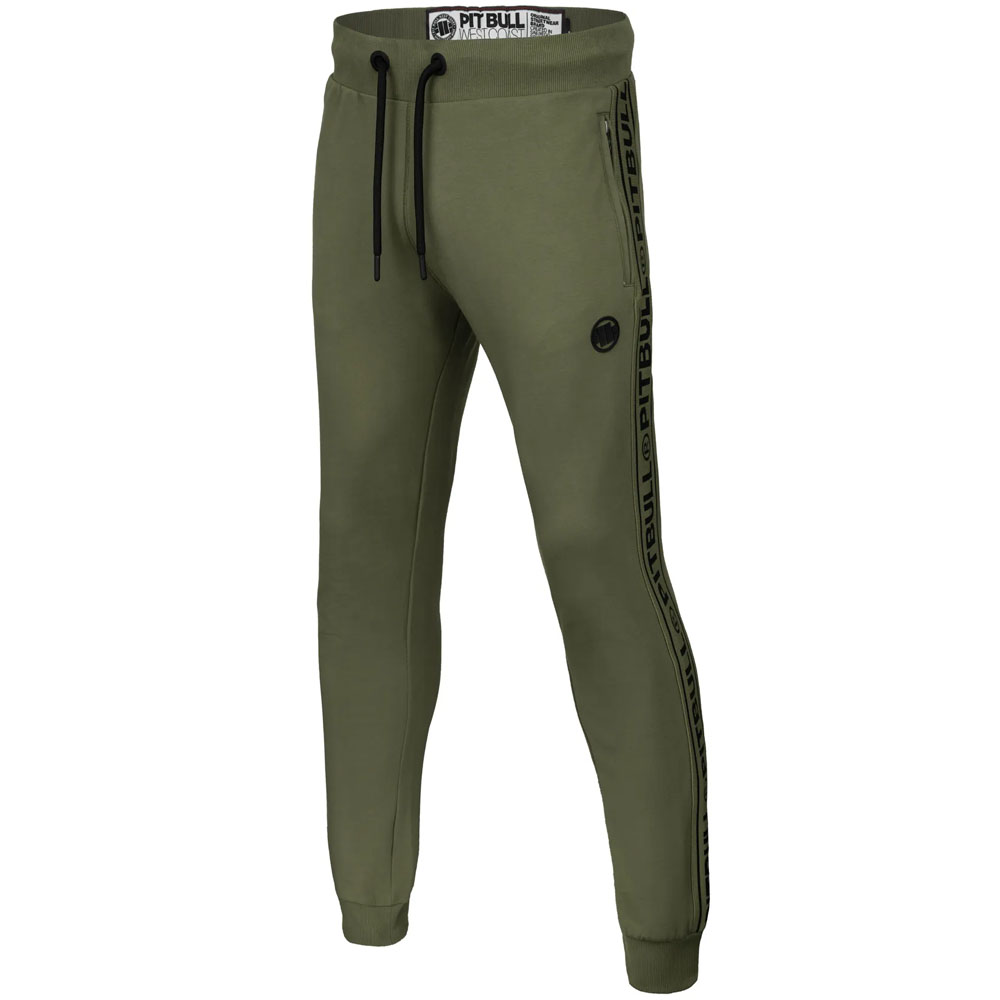 Pit Bull West Coast Jogginghosen, Small logo F. Terry, olive, XXL