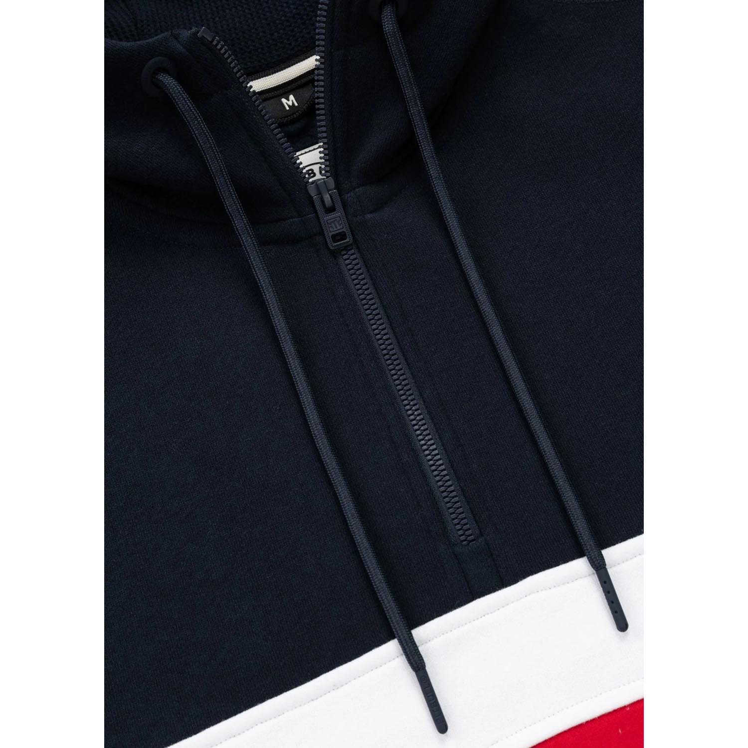 Pit Bull West Coast Hoody, Gibson, navy-red, L