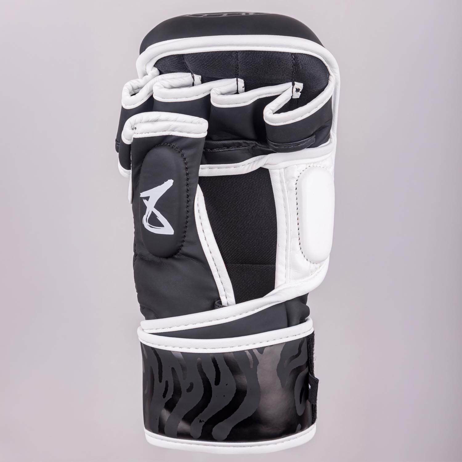 8 WEAPONS MMA Sparring Gloves, Sak Yant Big Tiger, black-black, XL