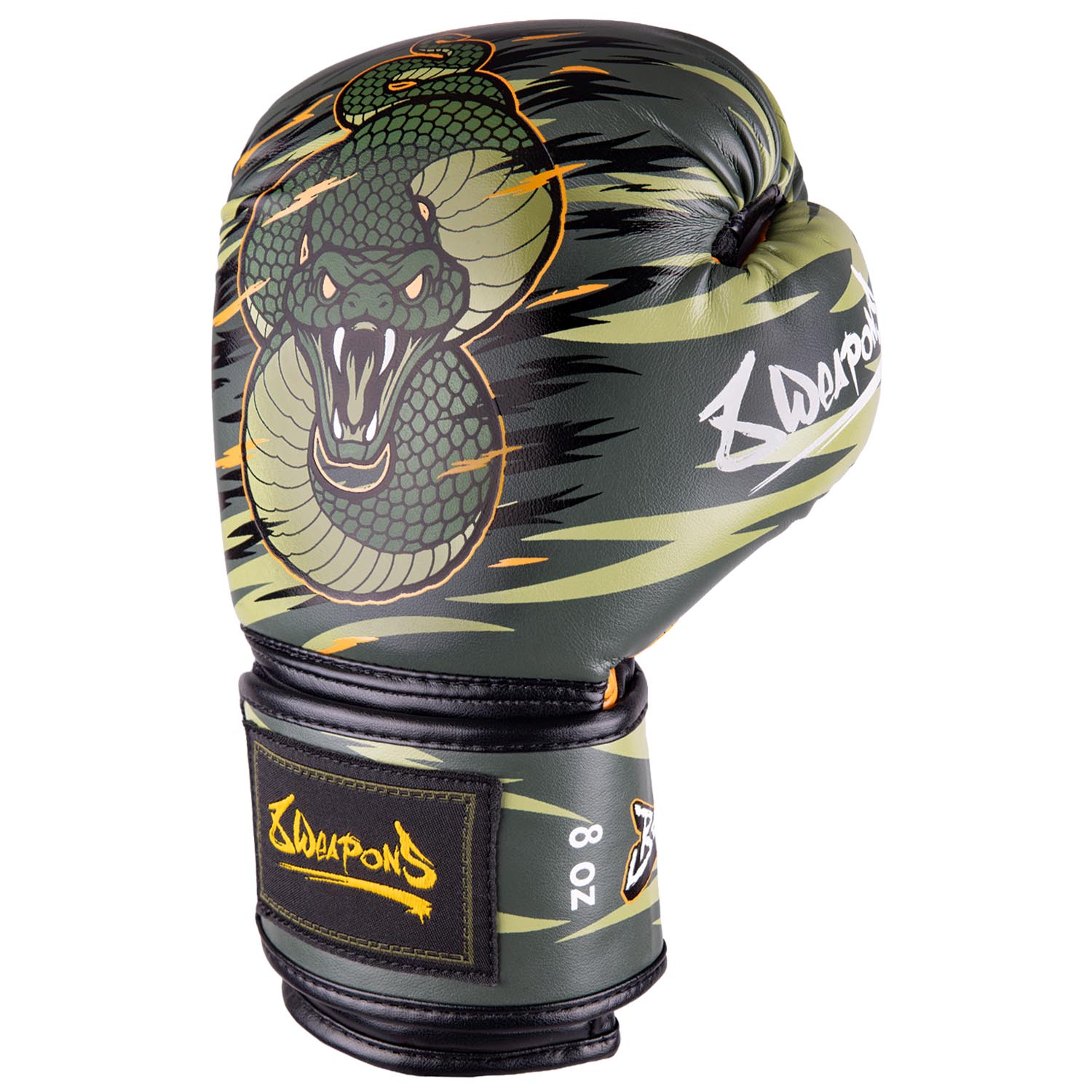 8 WEAPONS Boxing Gloves, Kids, Beastial Viper, khaki, 10 Oz