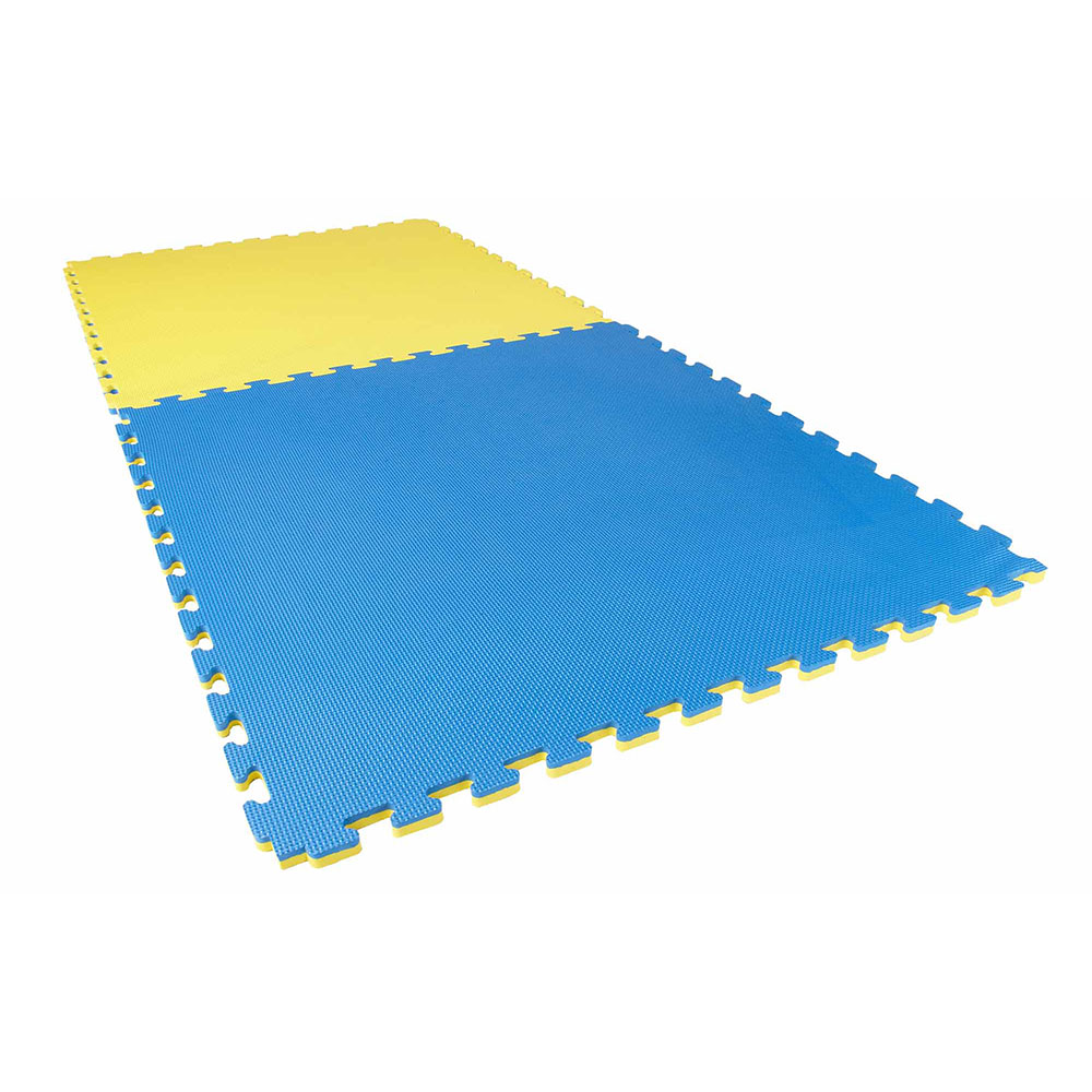 Ju-Sports Puzzle Mat, Econo Cross, yellow-blue, 2 cm