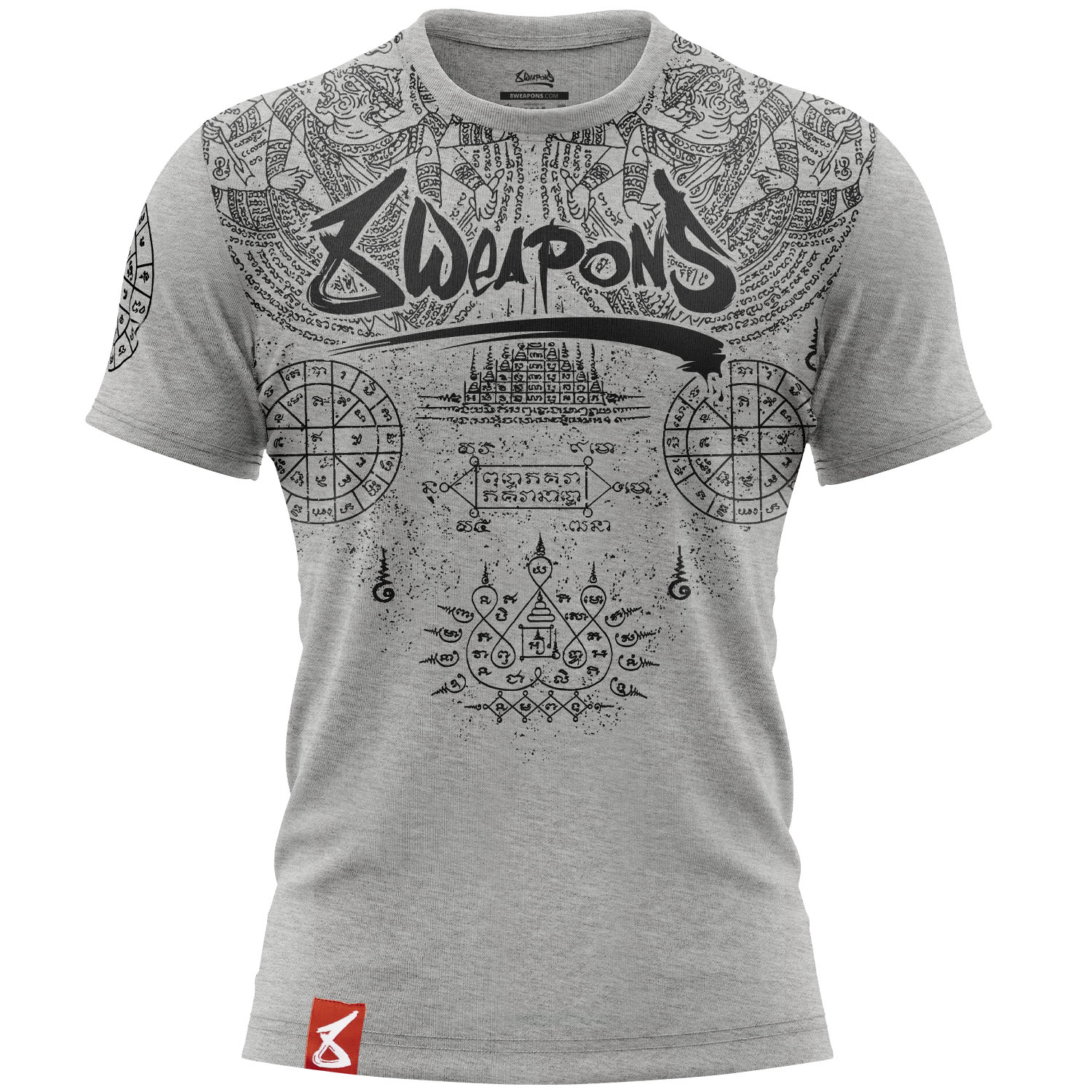 8 WEAPONS T-Shirt, Yantra, Grey, L