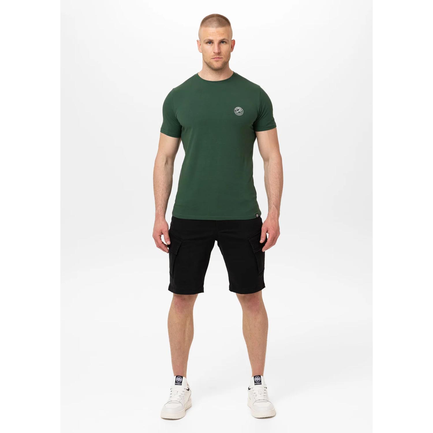 Pit Bull West Coast T-Shirt, San Diego CA Small Logo, green, S