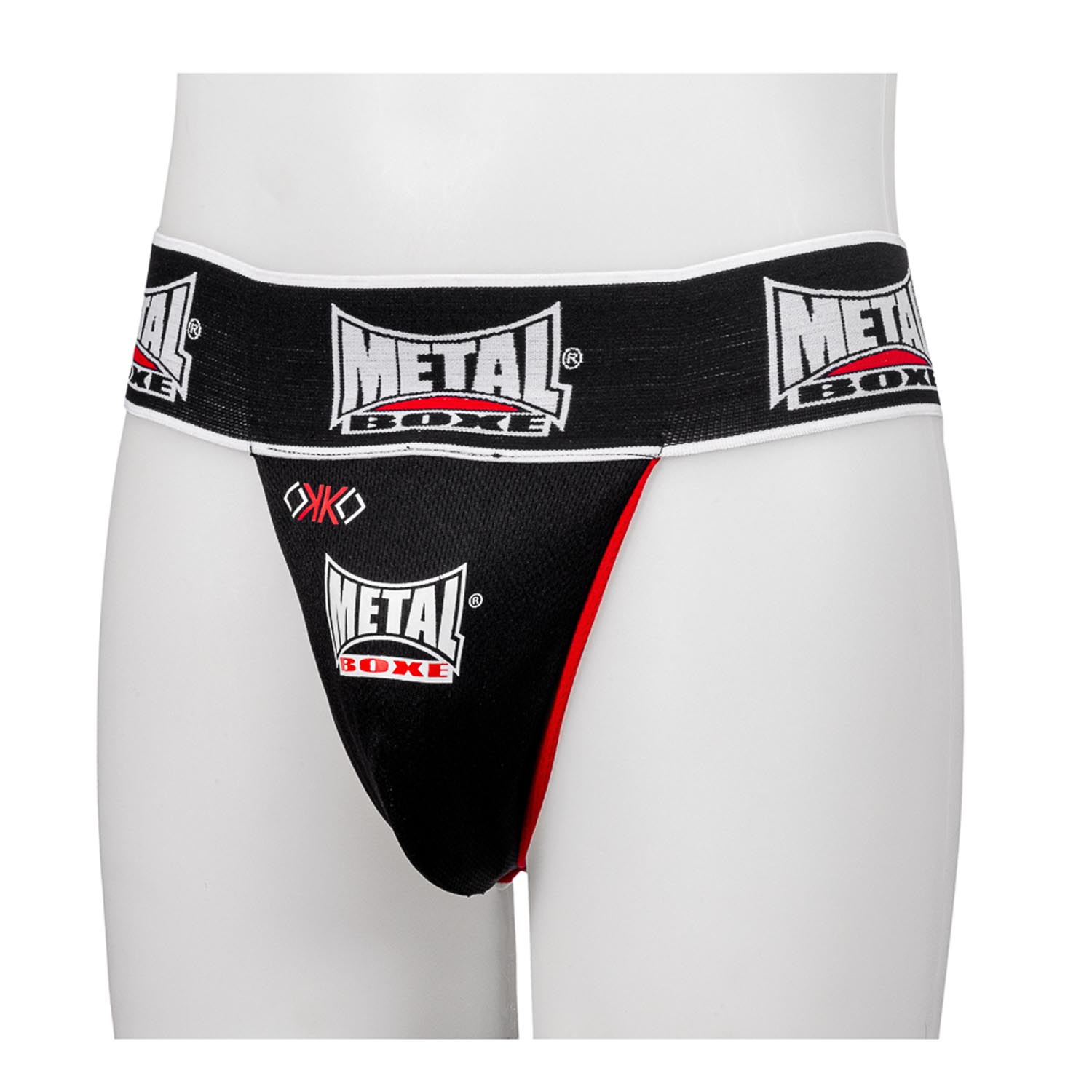 Metal Boxe Groinguard, OKO, Senior, black, XL