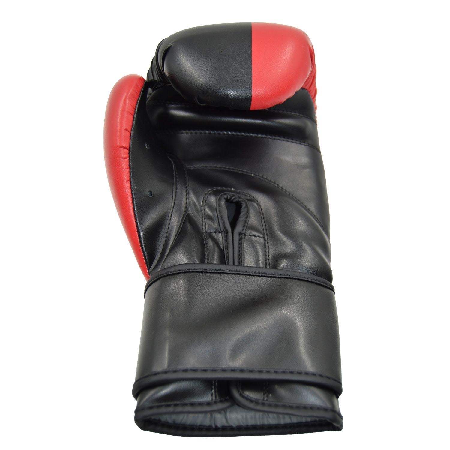 PX Boxing Gloves, Prepared to Fight, black-red