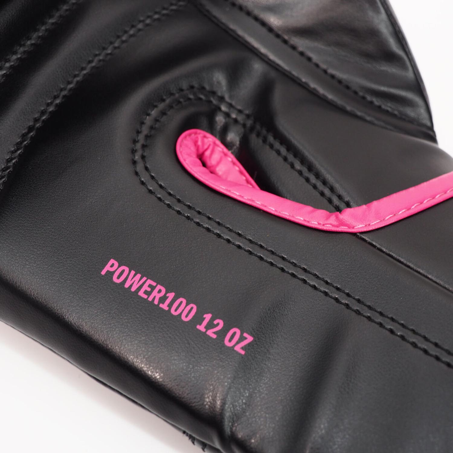 adidas Boxing Gloves, Power 100, black-pink, 8 Oz