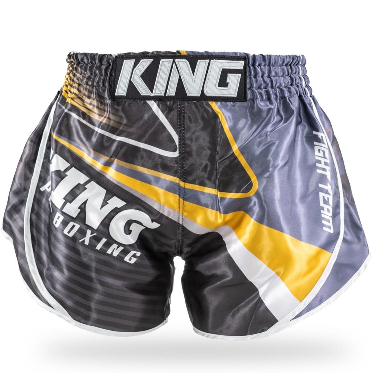 KING PRO BOXING Muay Thai Shorts, KPB Striker 1, schwarz-grau