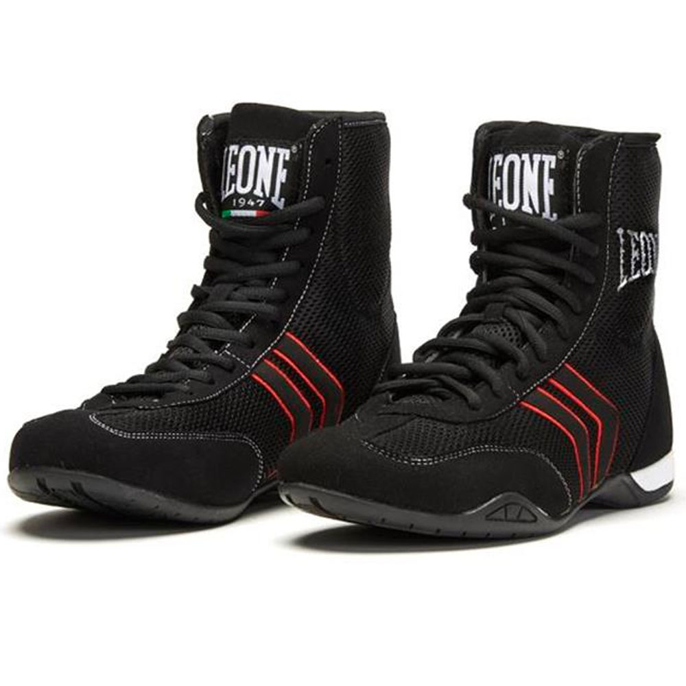 LEONE Boxing Shoes, Hermes, black