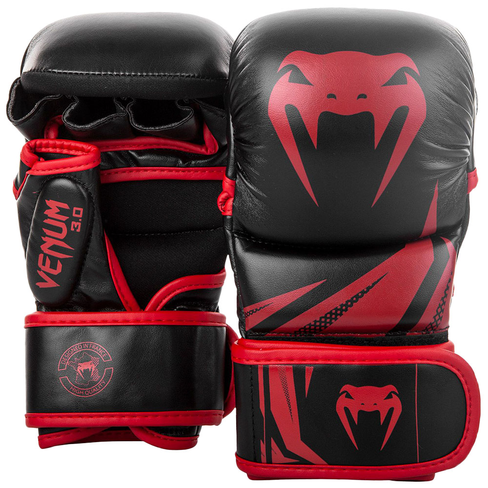 Venum Challenger 3.0 Boxhandschuhe Schwarz/Schwarz Boxen Kickbox MMA Handschuhe 