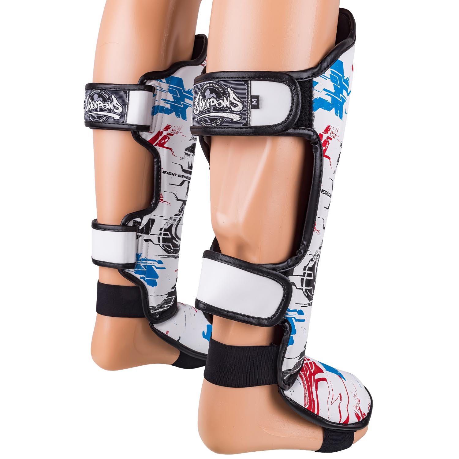 8 WEAPONS Shin Guards, Cut like a Blade 2.0, white, L